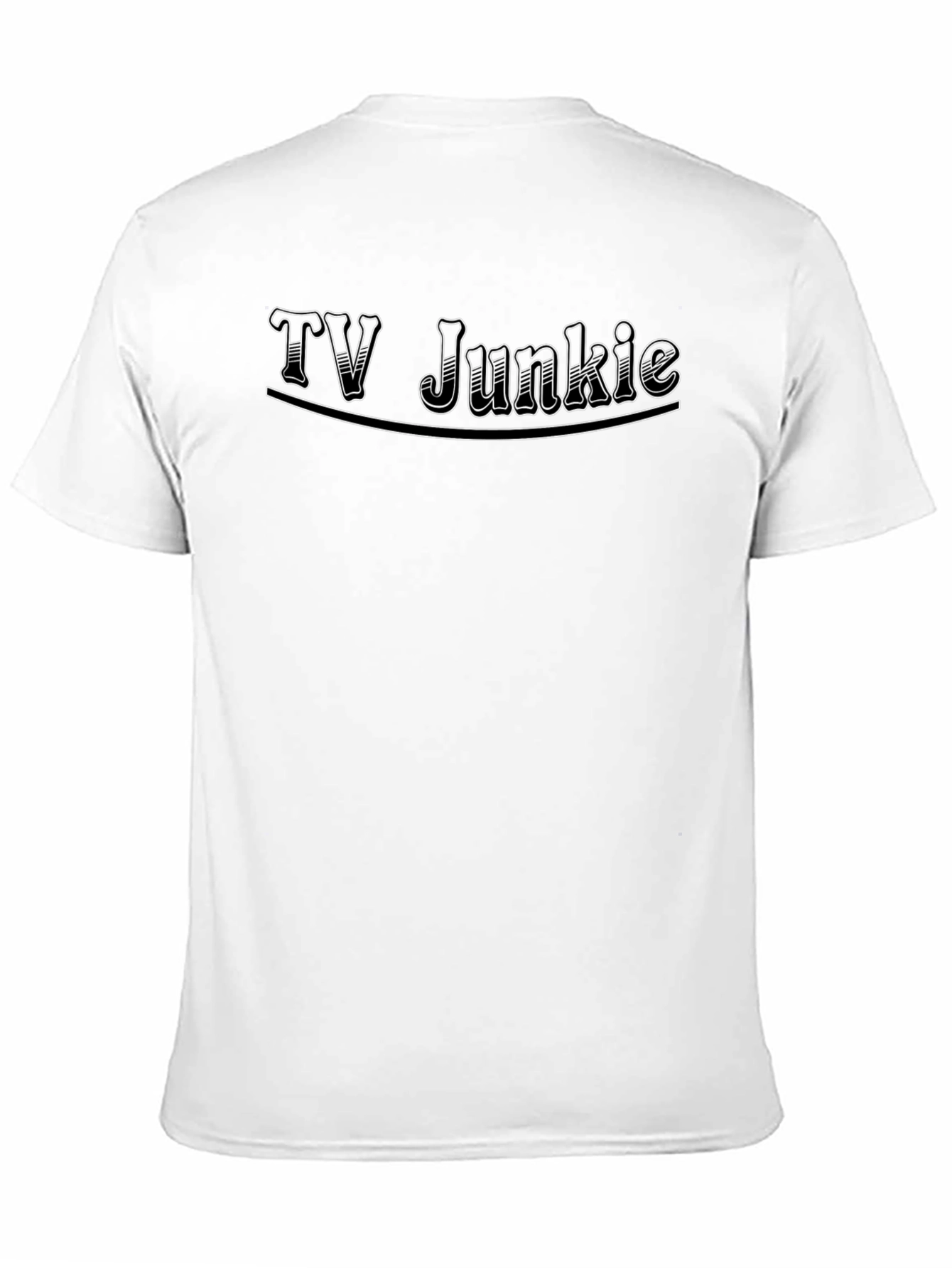 TV Junkie Black T-Shirt - Graphic Tee