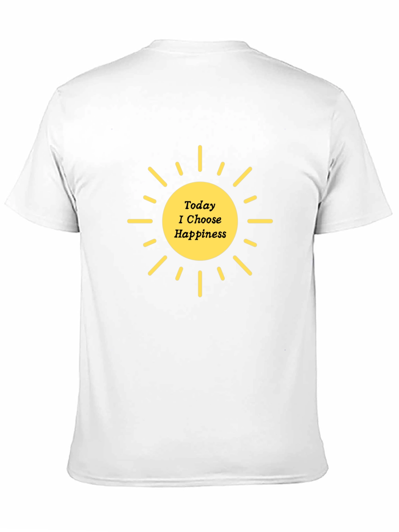 Today I Choose Happiness Graphic Tee - Black