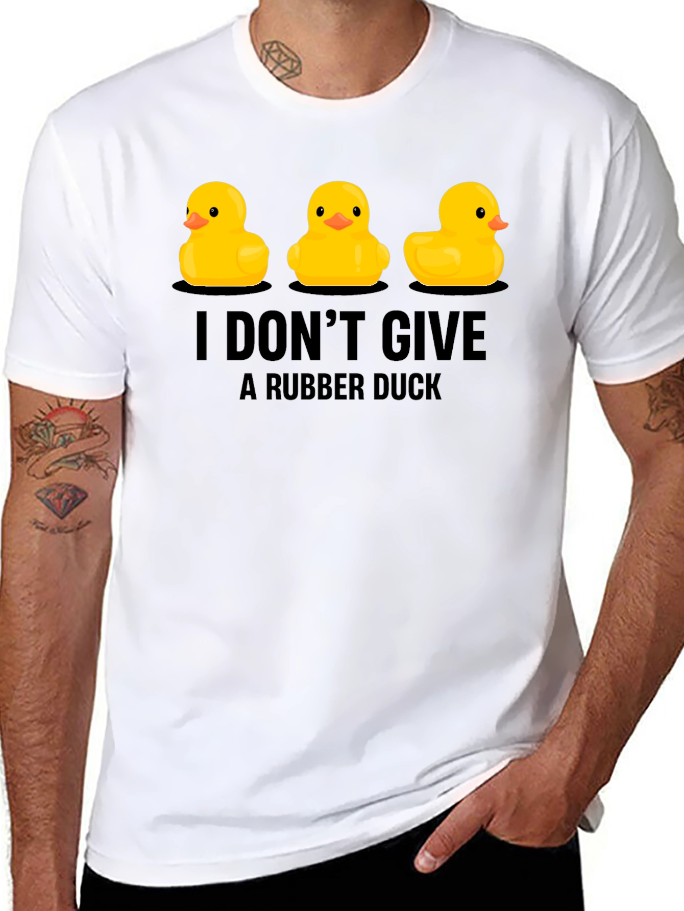 Rubber Duck T-Shirt: I Dont Give a Duck!