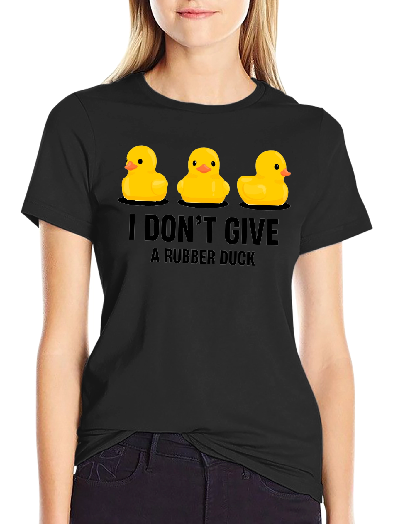 Rubber Duck T-Shirt: I Dont Give a Duck!
