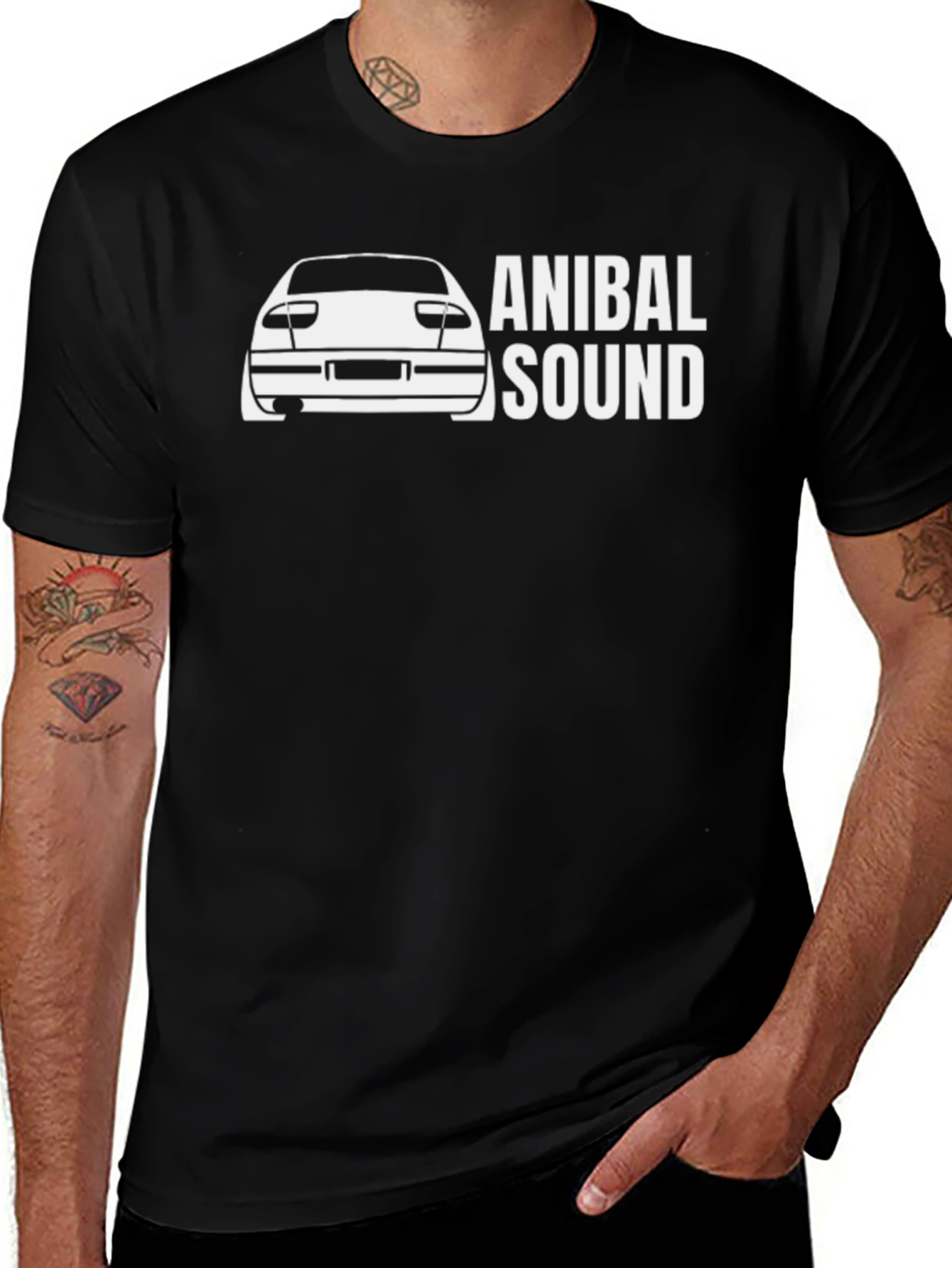Anibal Sound Car Graphic Black T-Shirt