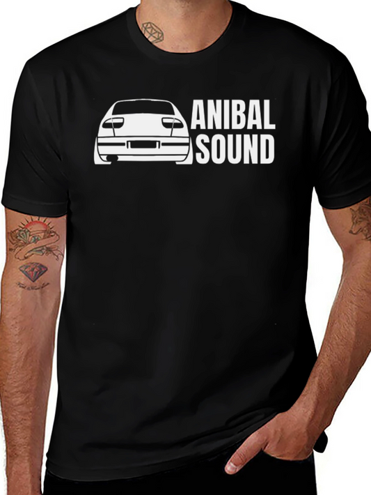 Anibal Sound Car Graphic Black T-Shirt