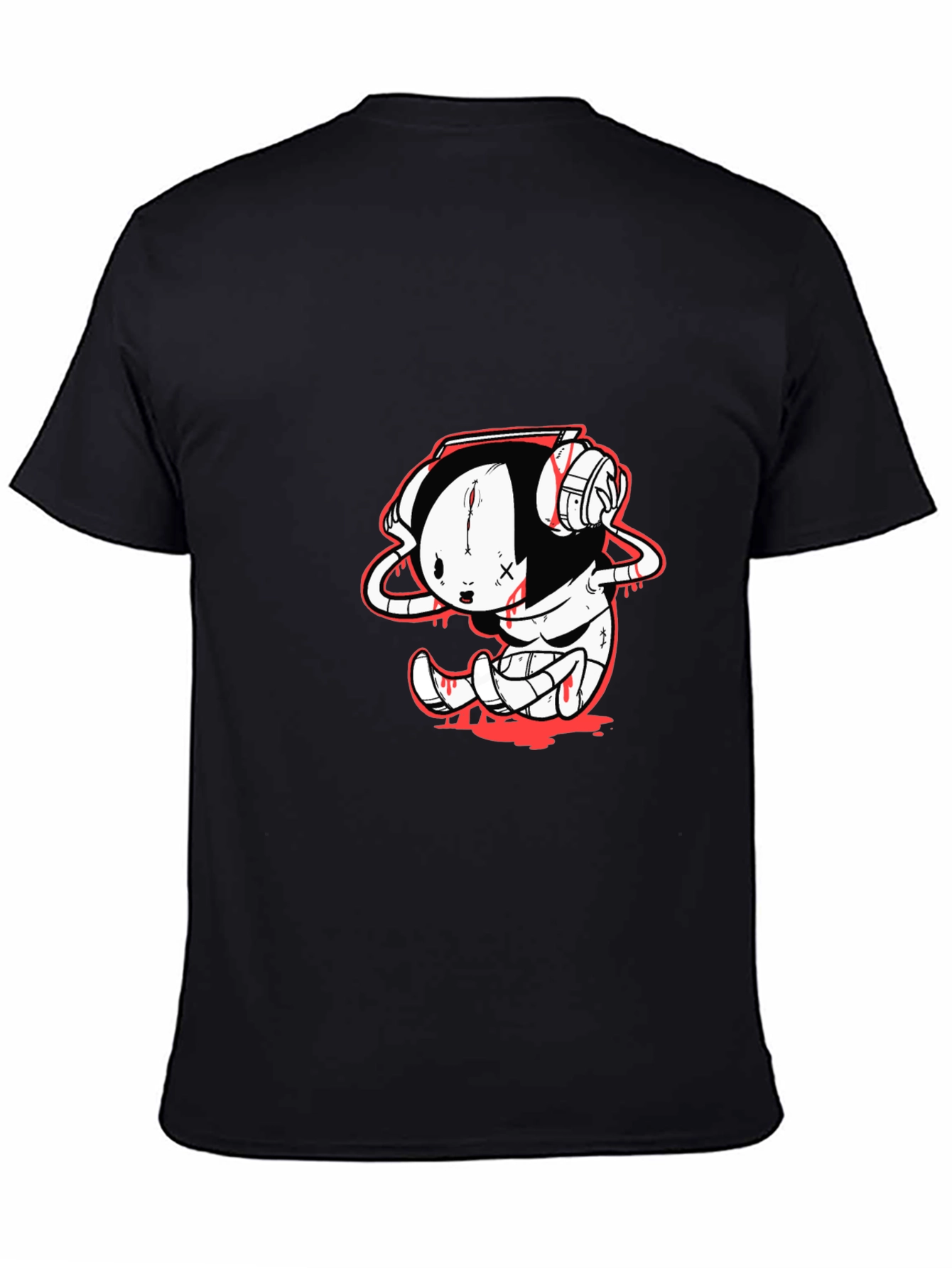 Emo Character Black T-Shirt