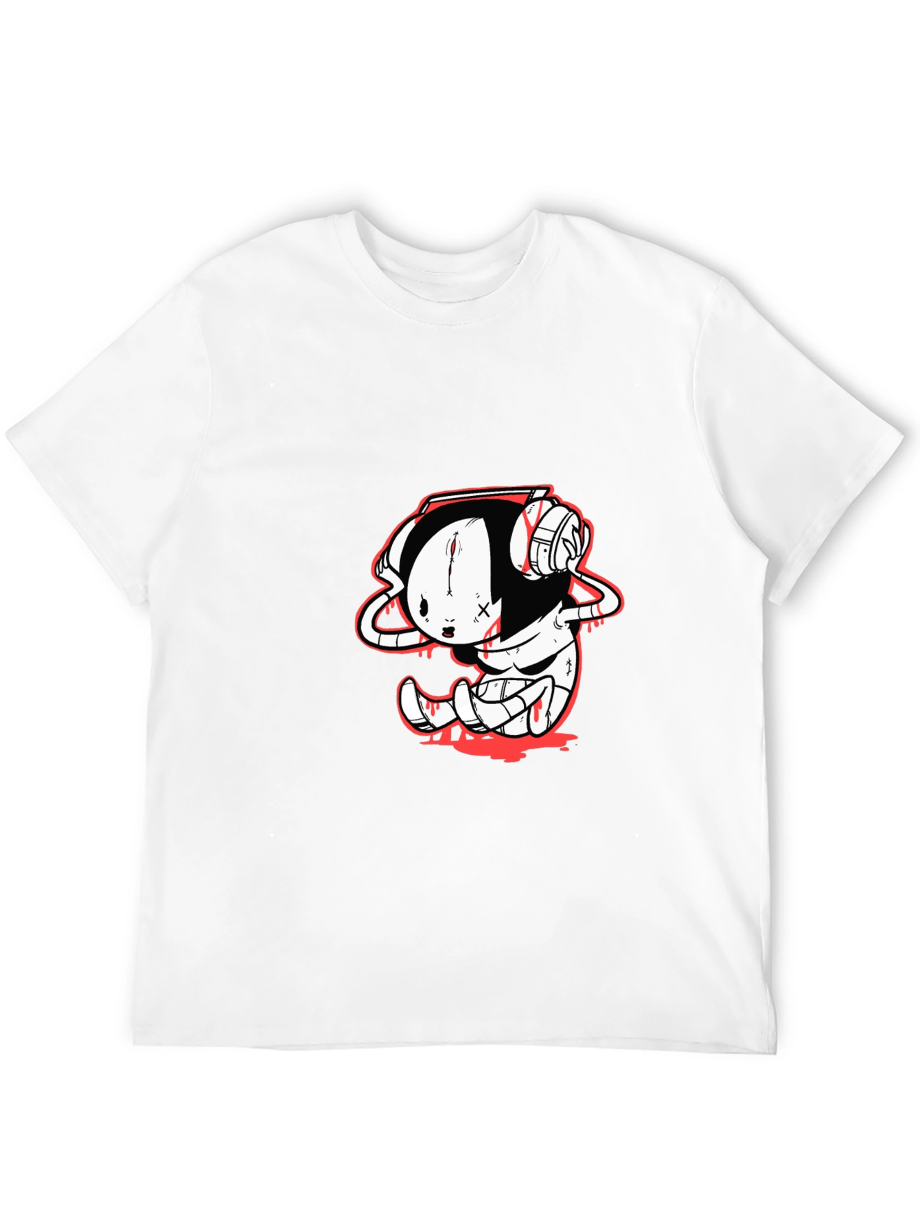 Emo Character Black T-Shirt