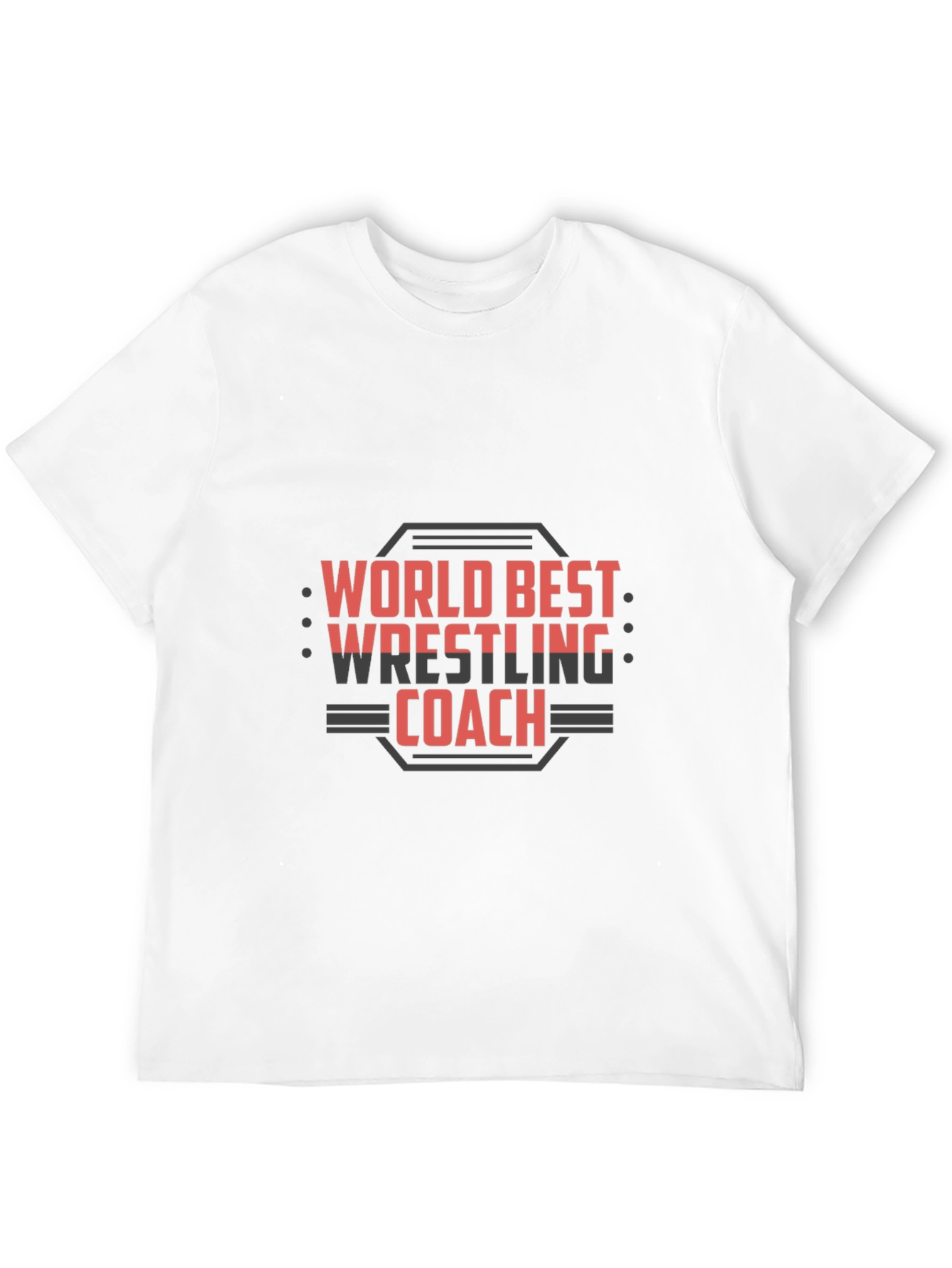 World Best Wrestling Coach Graphic T-Shirt