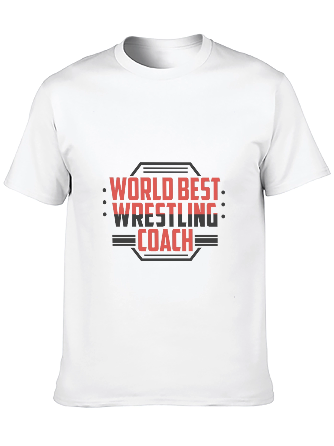 World Best Wrestling Coach Graphic T-Shirt