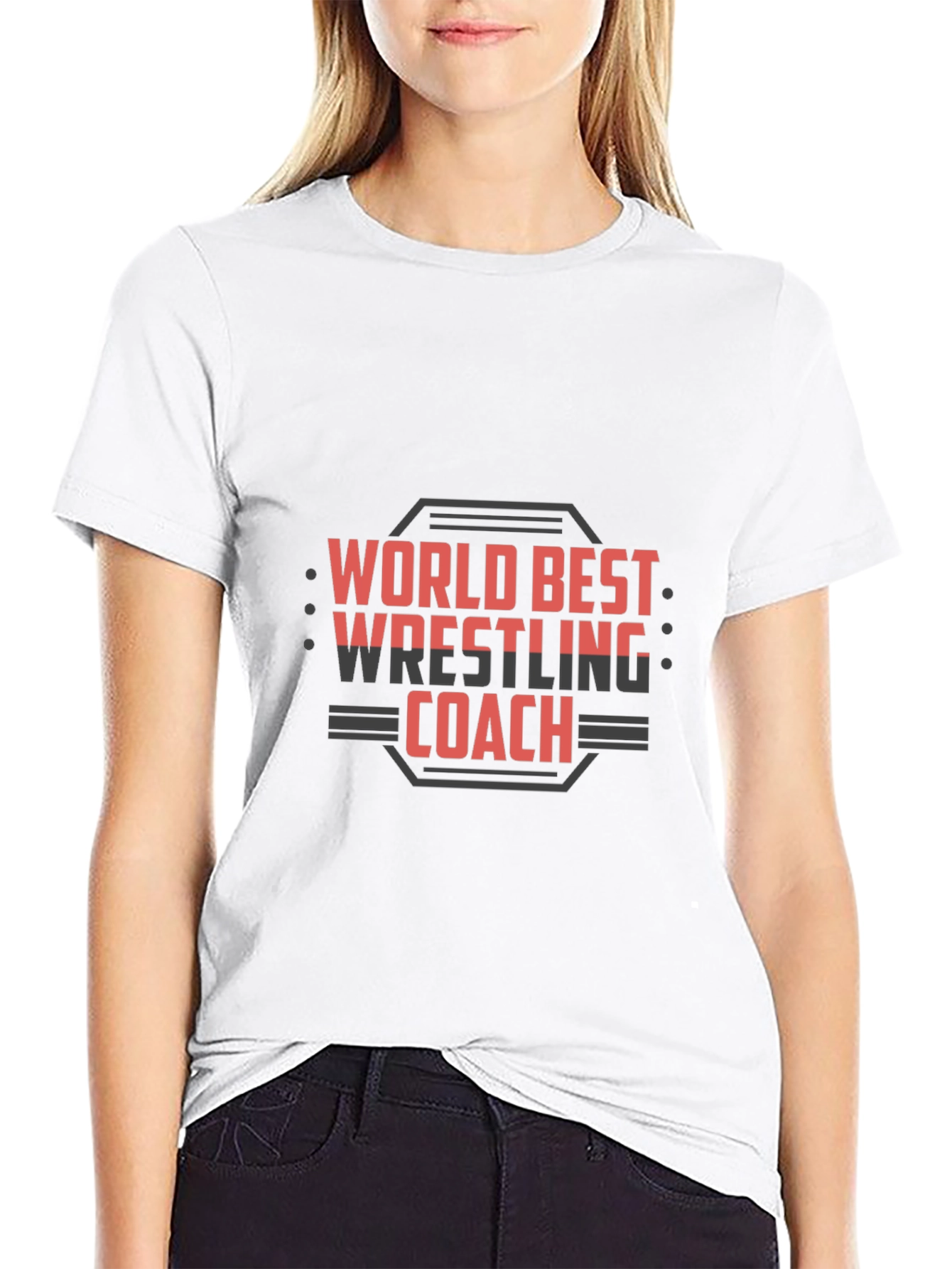 World Best Wrestling Coach Graphic T-Shirt