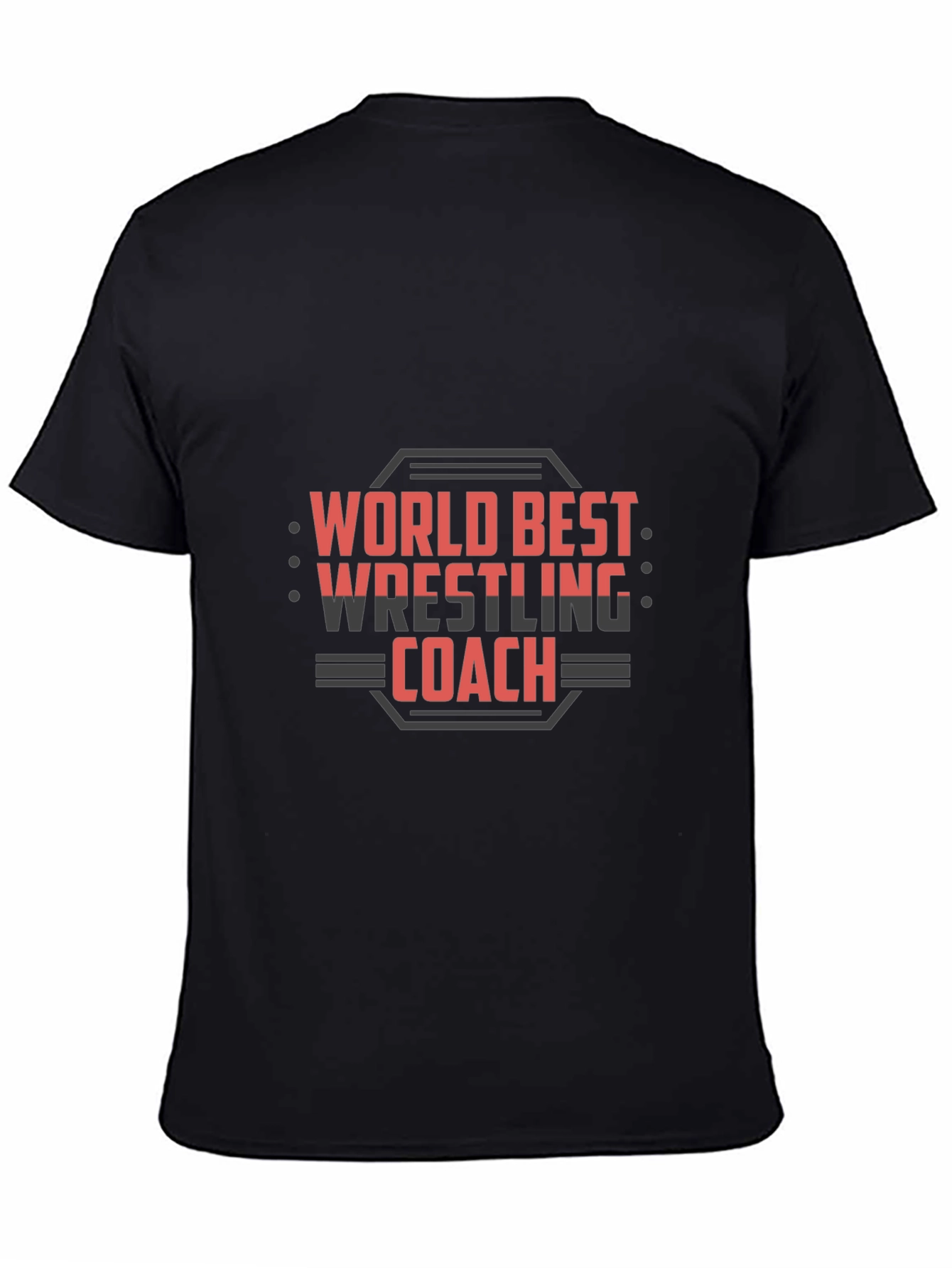 World Best Wrestling Coach Graphic T-Shirt