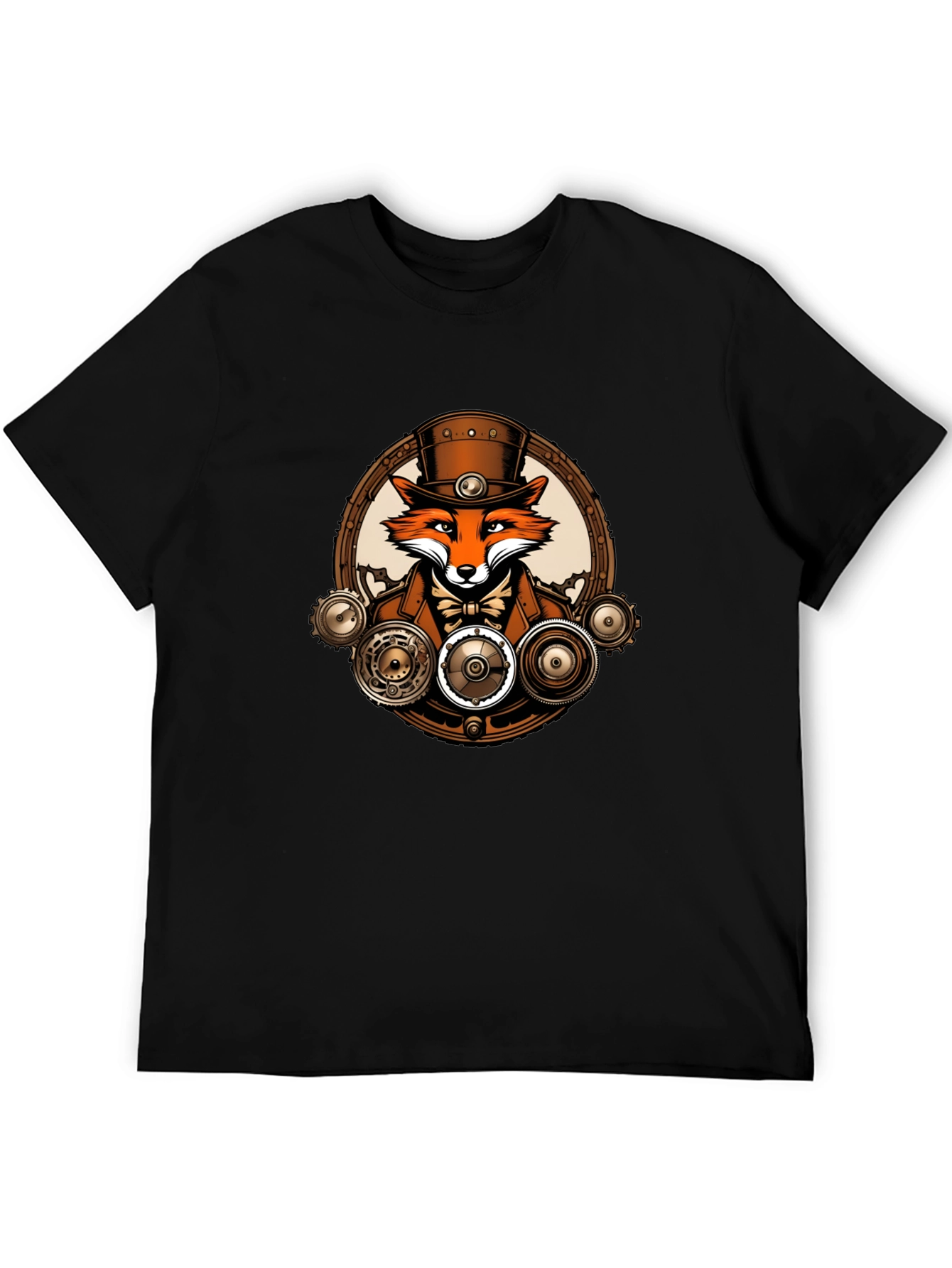 Steampunk Fox T-Shirt - Unique Graphic Tee