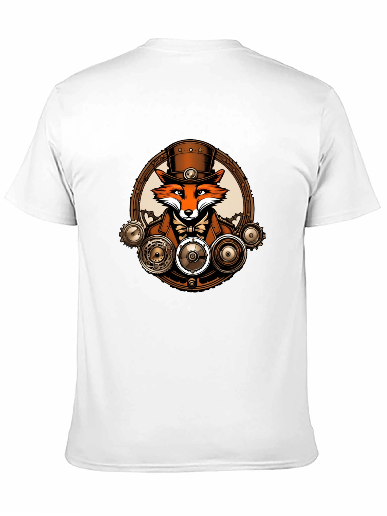 Steampunk Fox T-Shirt - Unique Graphic Tee