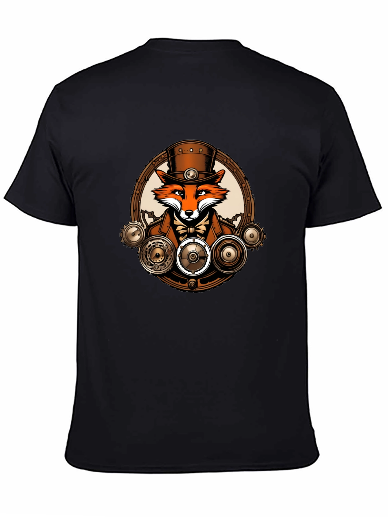 Steampunk Fox T-Shirt - Unique Graphic Tee