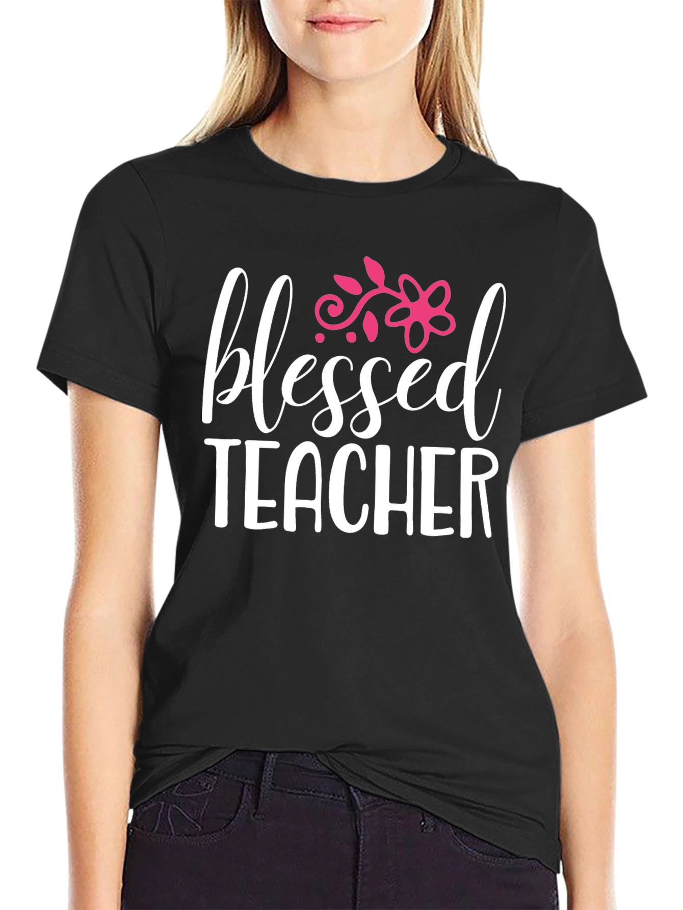 Blessed Teacher T-Shirt - Black