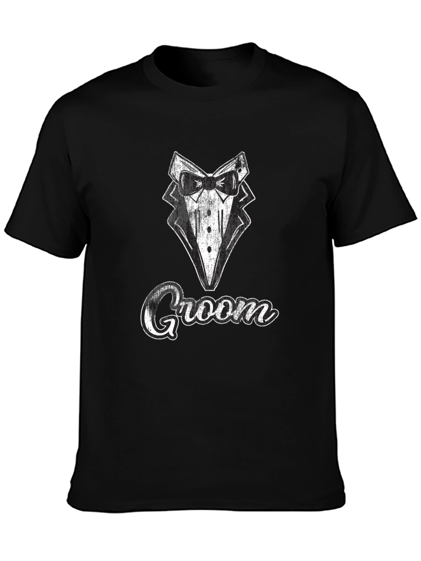 Groom Tuxedo Graphic Tee - Wedding Party T-Shirt