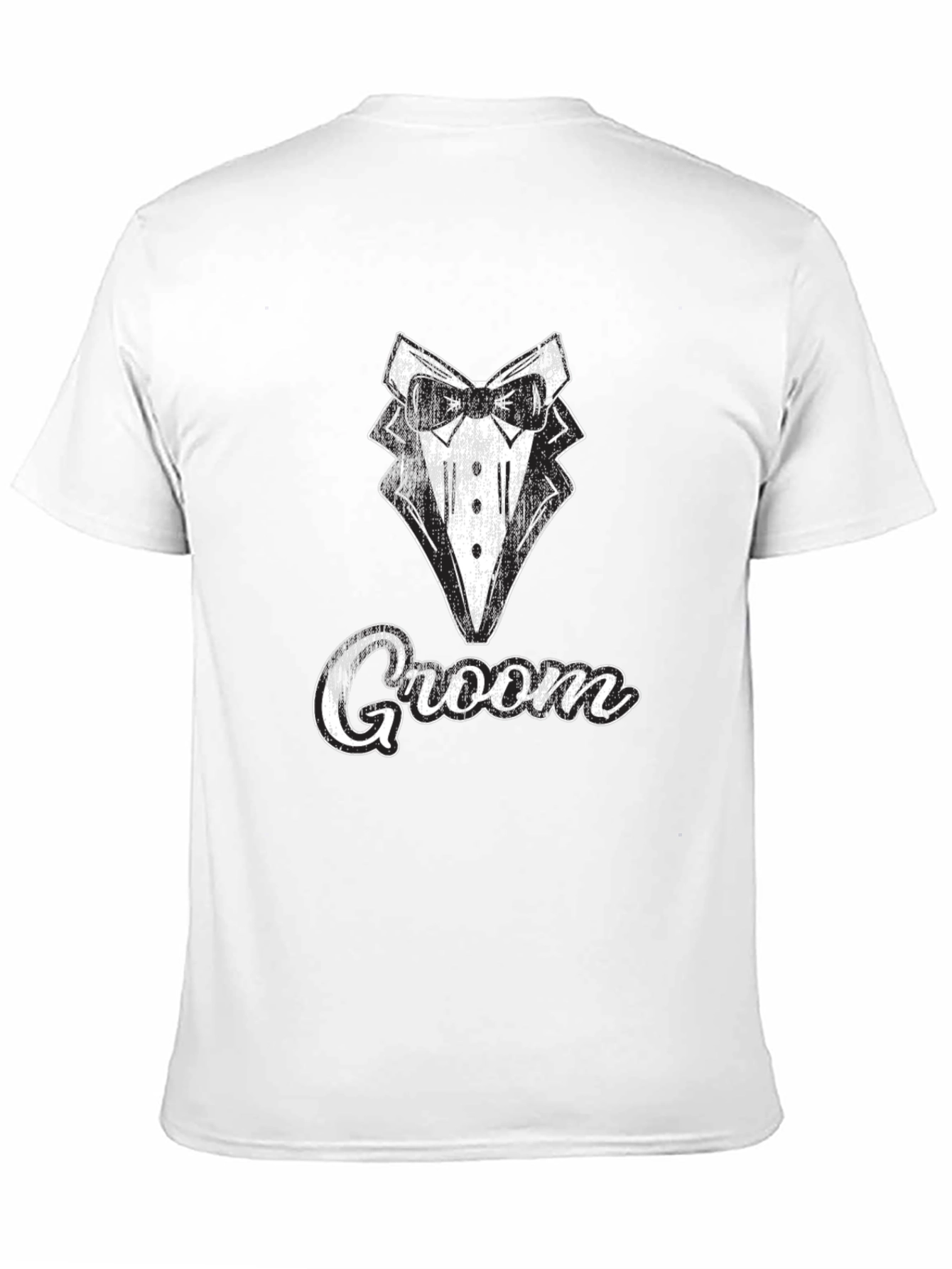 Groom Tuxedo Graphic Tee - Wedding Party T-Shirt