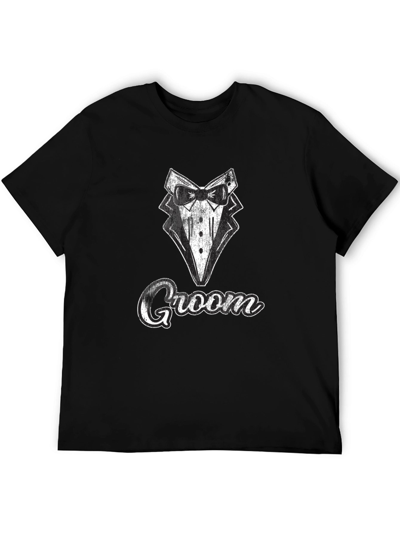 Groom Tuxedo Graphic Tee - Wedding Party T-Shirt