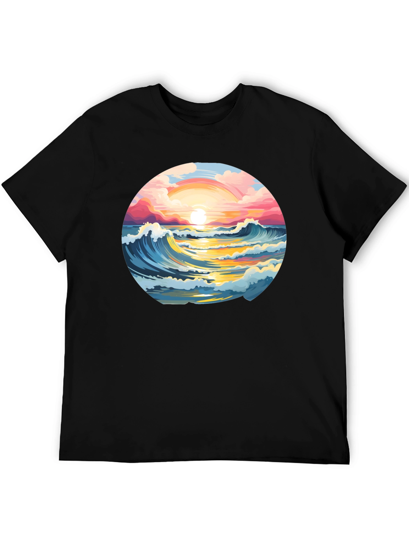 Sunset Waves Graphic Tee