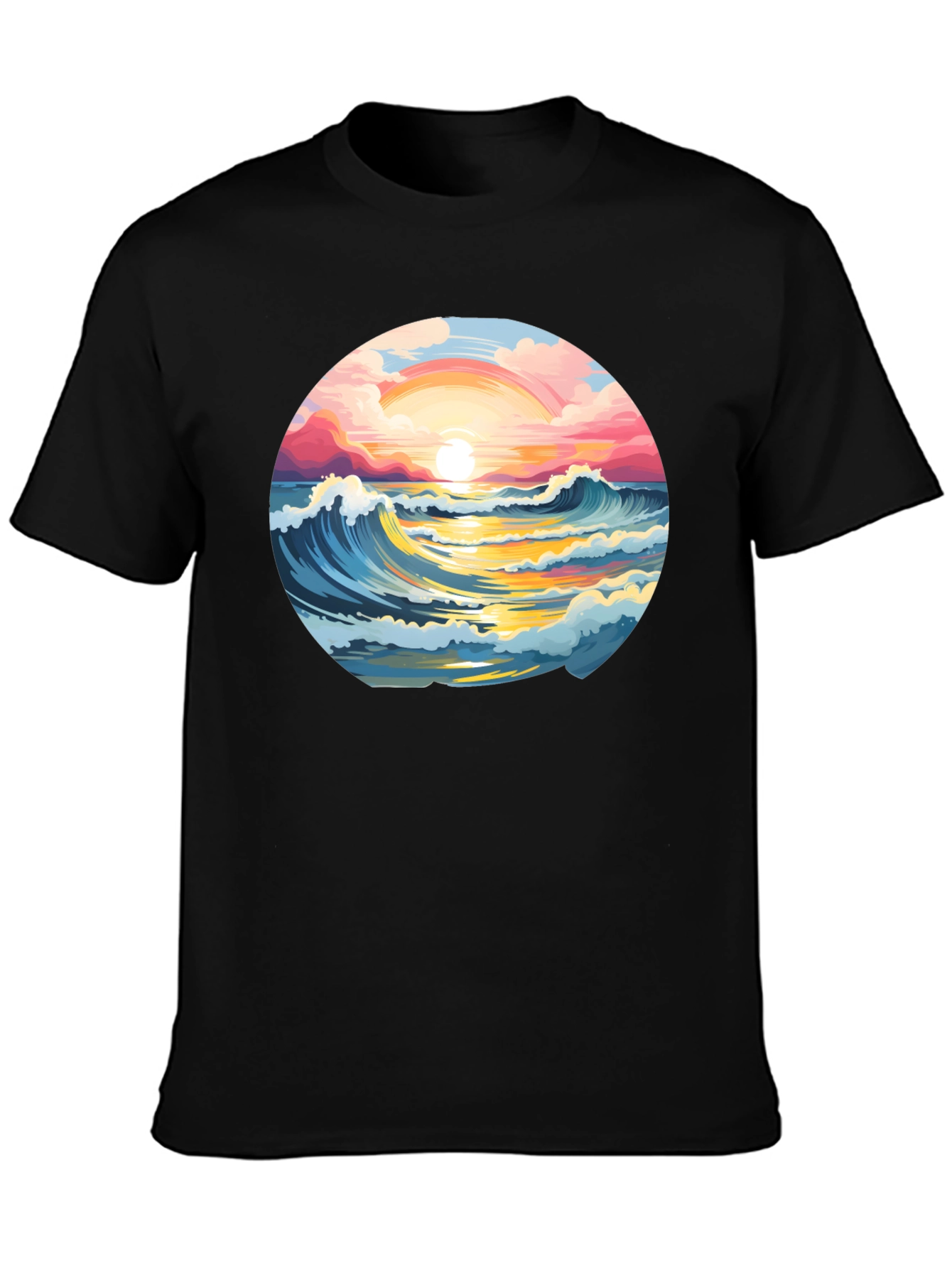 Sunset Waves Graphic Tee