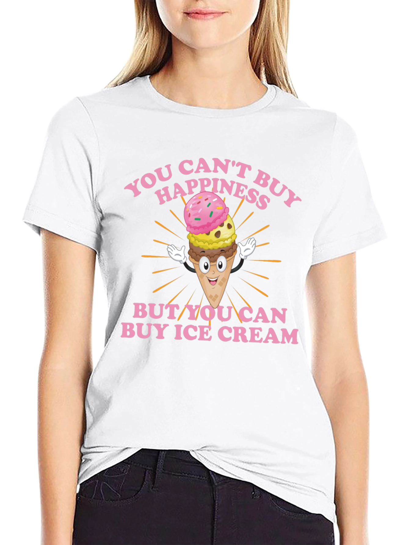 Buy Ice Cream Happiness T-Shirt