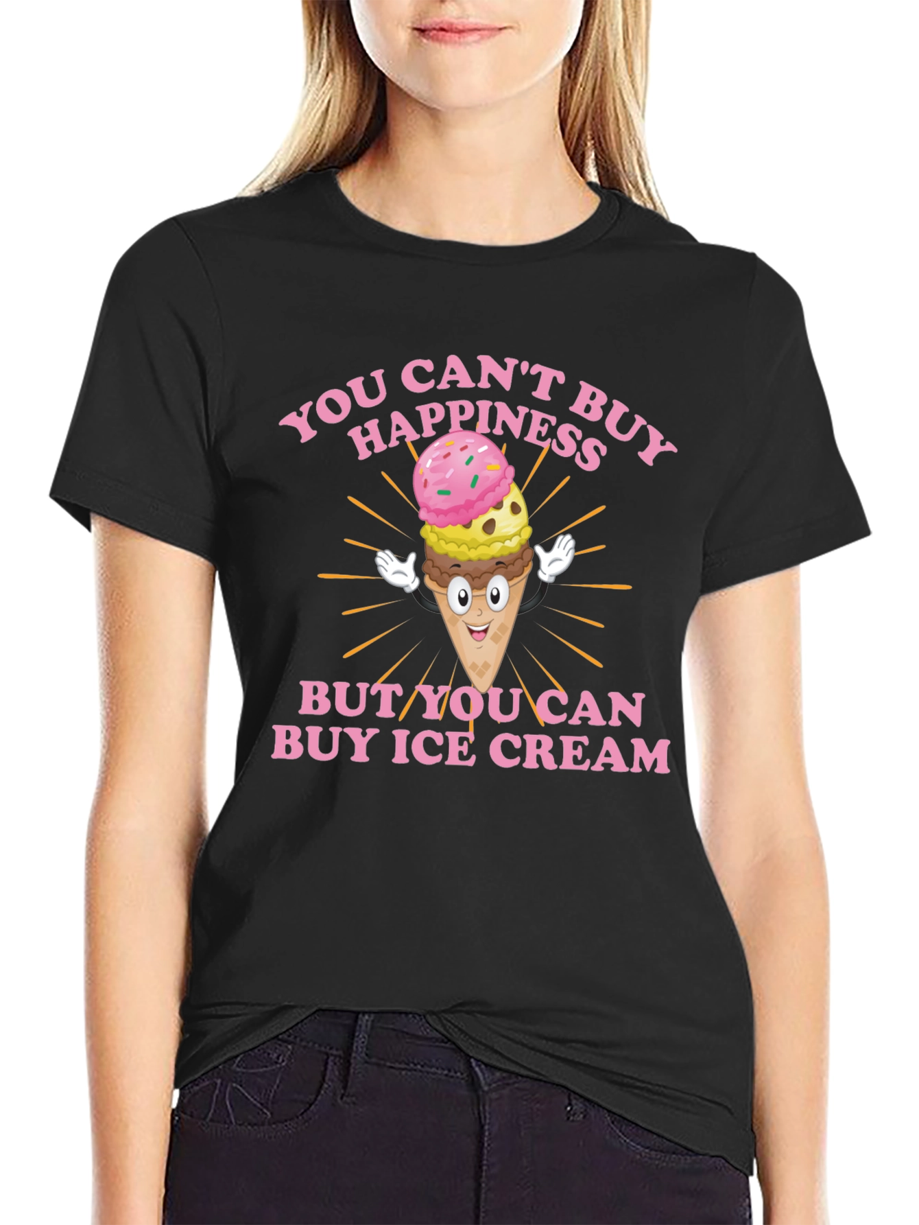 Buy Ice Cream Happiness T-Shirt