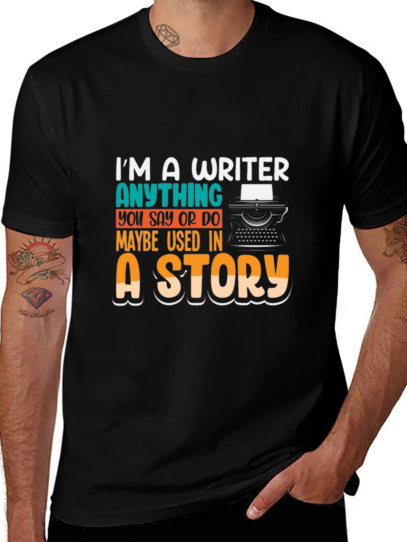 Writer Novelty Graphic T-Shirt