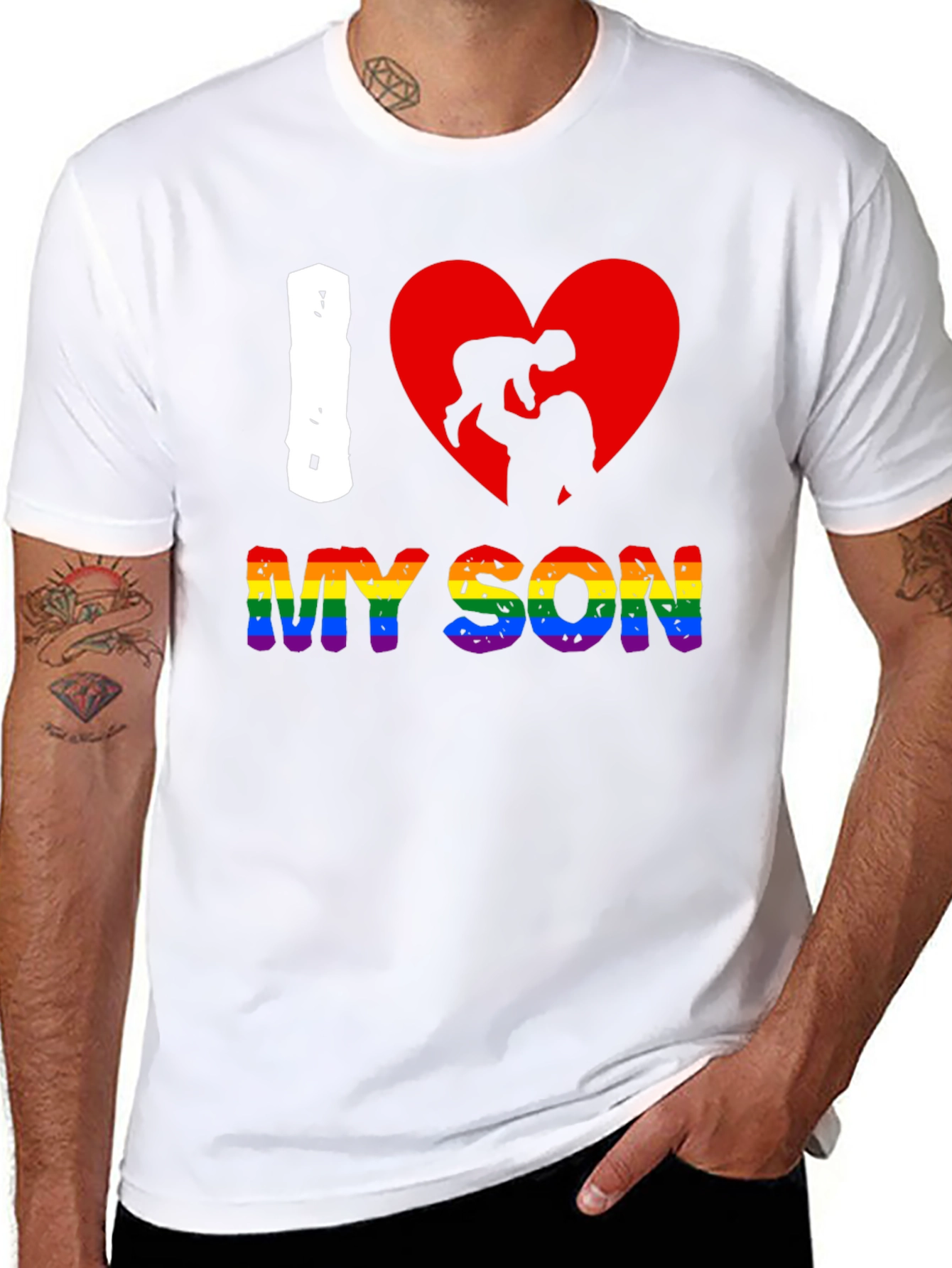 I Heart My Son LGBTQ+ Pride T-Shirt