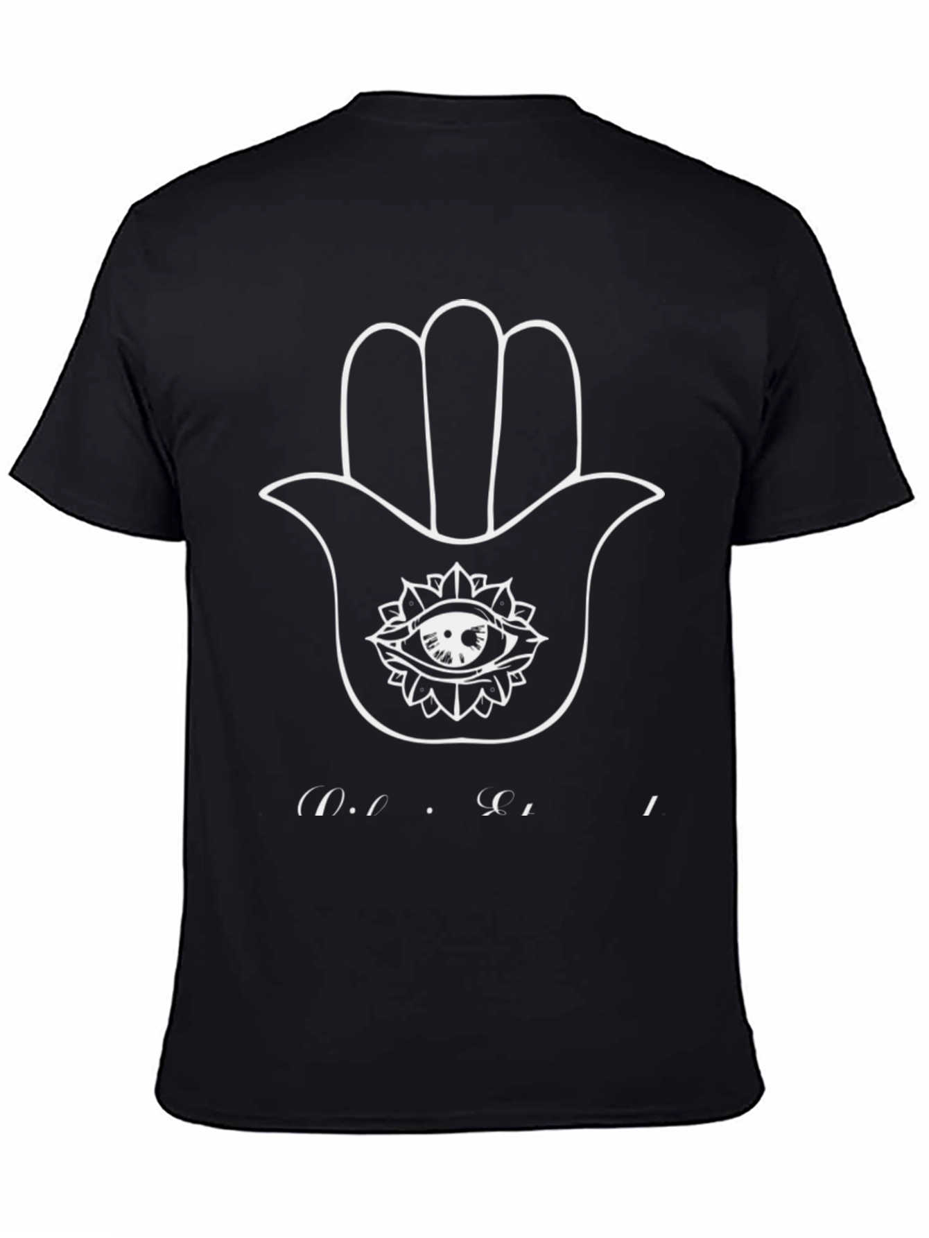 Hamsa Hand Graphic T-Shirt - Mens Black Tee