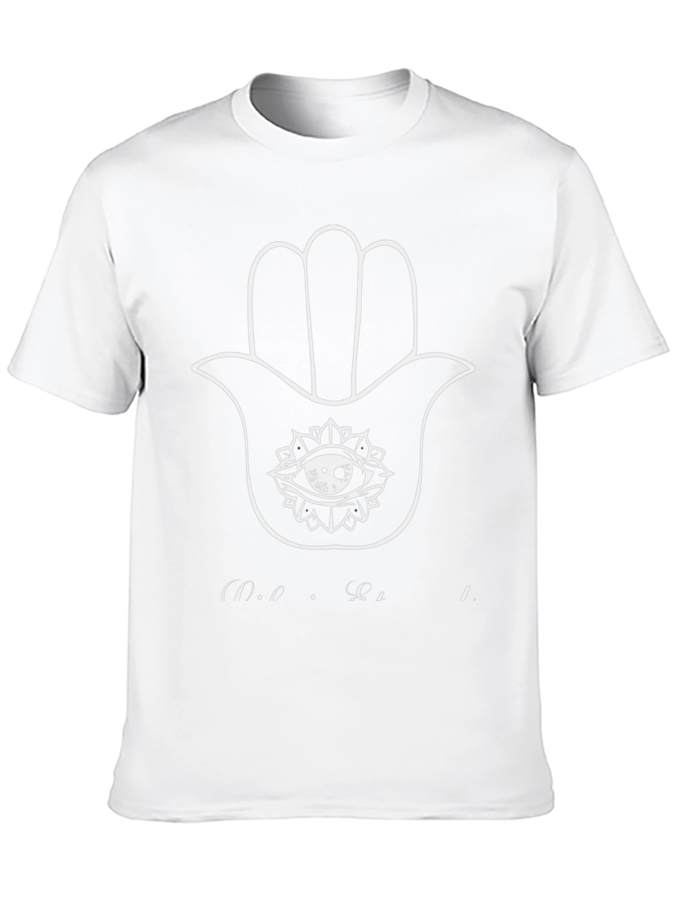 Hamsa Hand Graphic T-Shirt - Mens Black Tee
