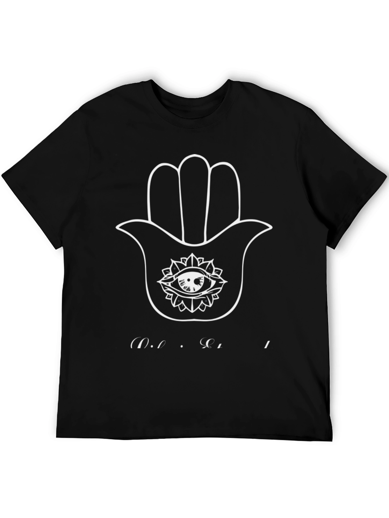 Hamsa Hand Graphic T-Shirt - Mens Black Tee