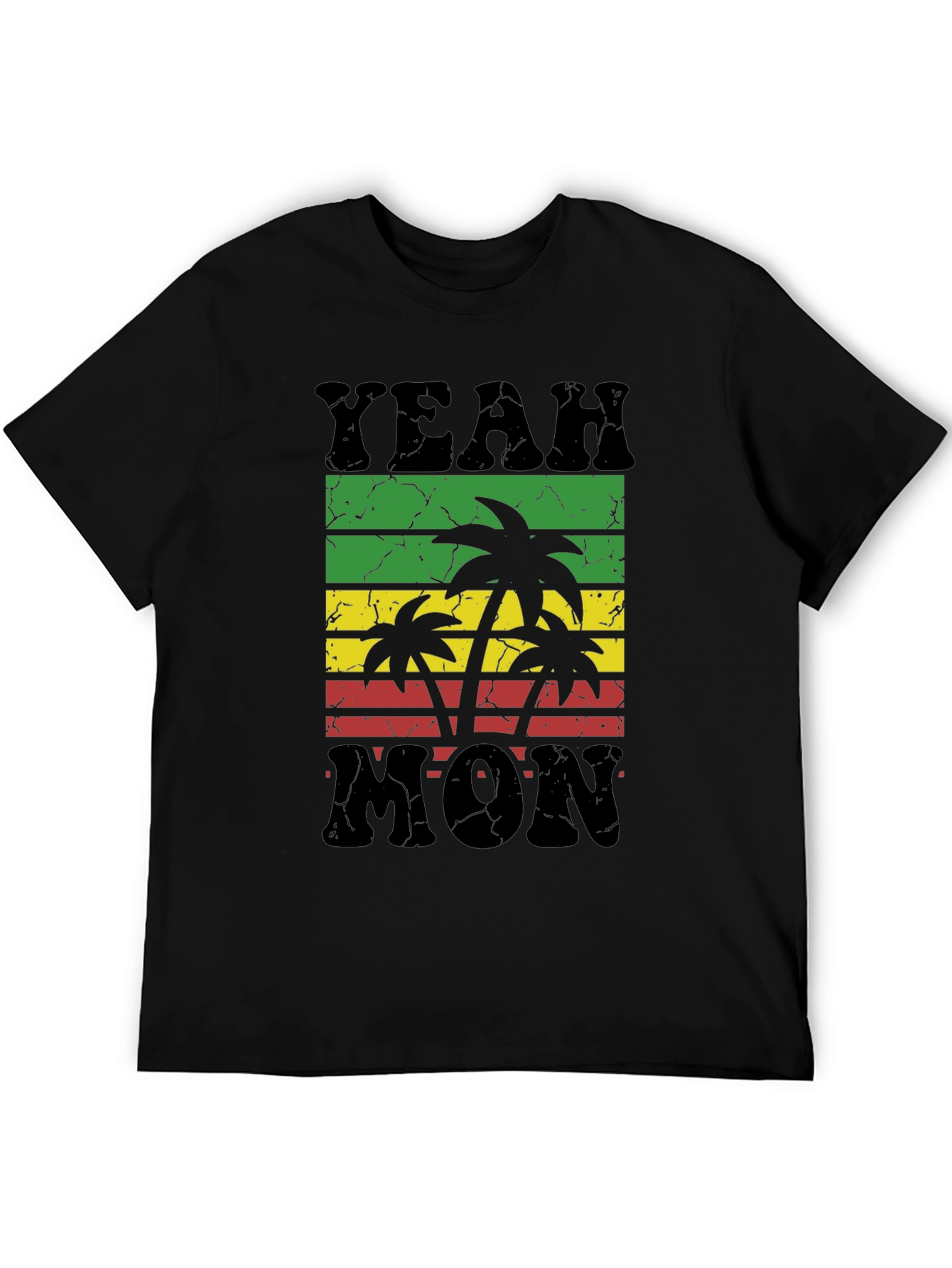 Yeah Mon Rasta T-Shirt - Reggae Palm Tree Design