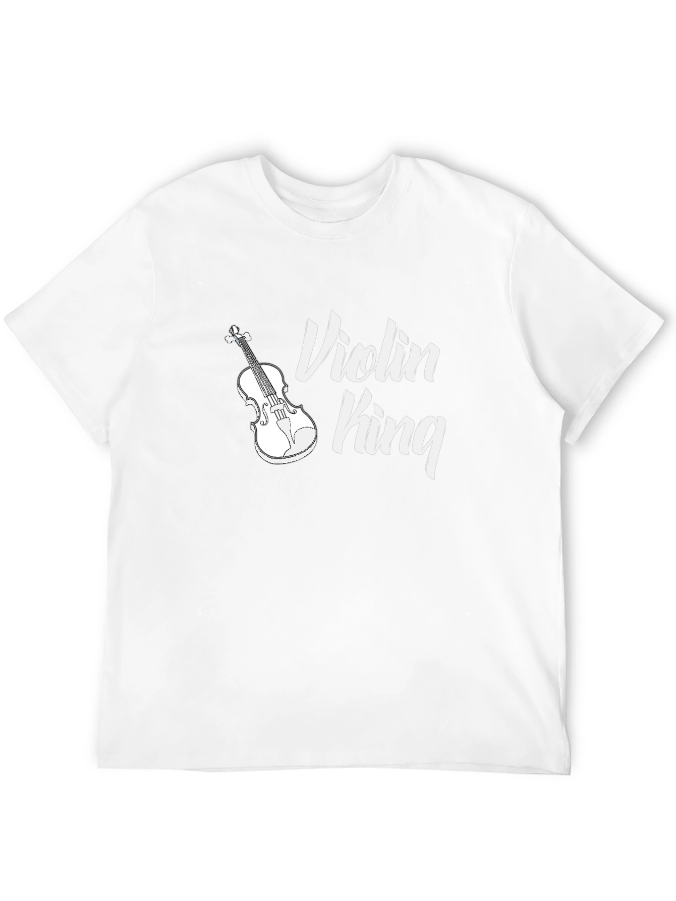 Violin King Graphic Tee - Musicians Style T-Shirt