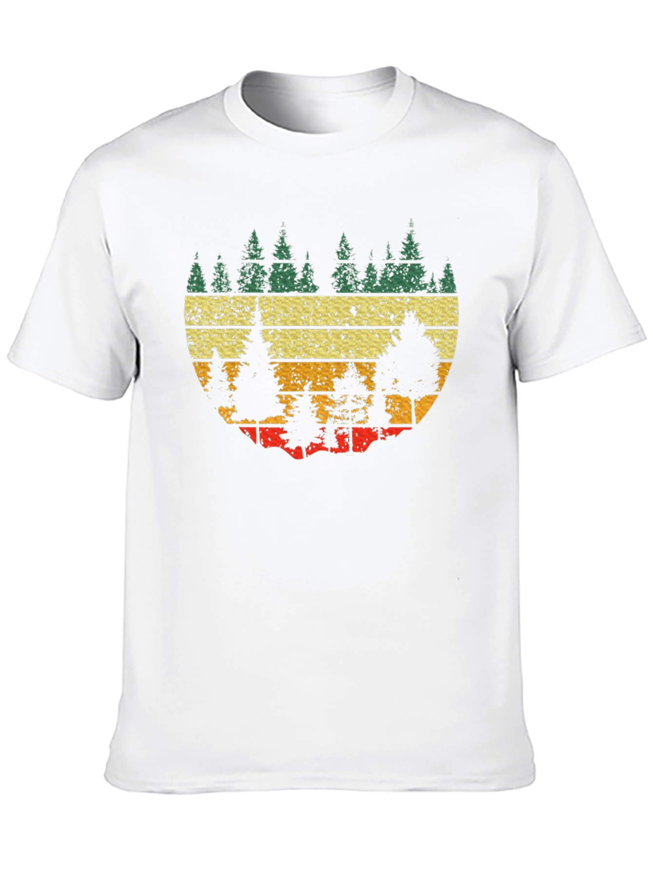 Retro Forest Graphic Tee - Black