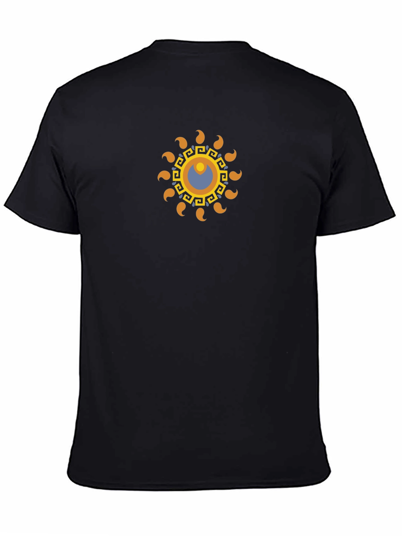 Stylish Graphic Print Black T-Shirt