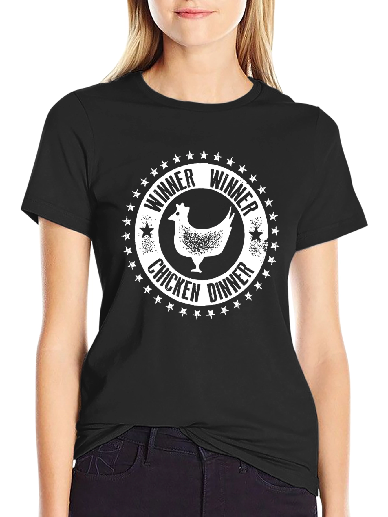 Winner Winner Chicken Dinner Black Tee