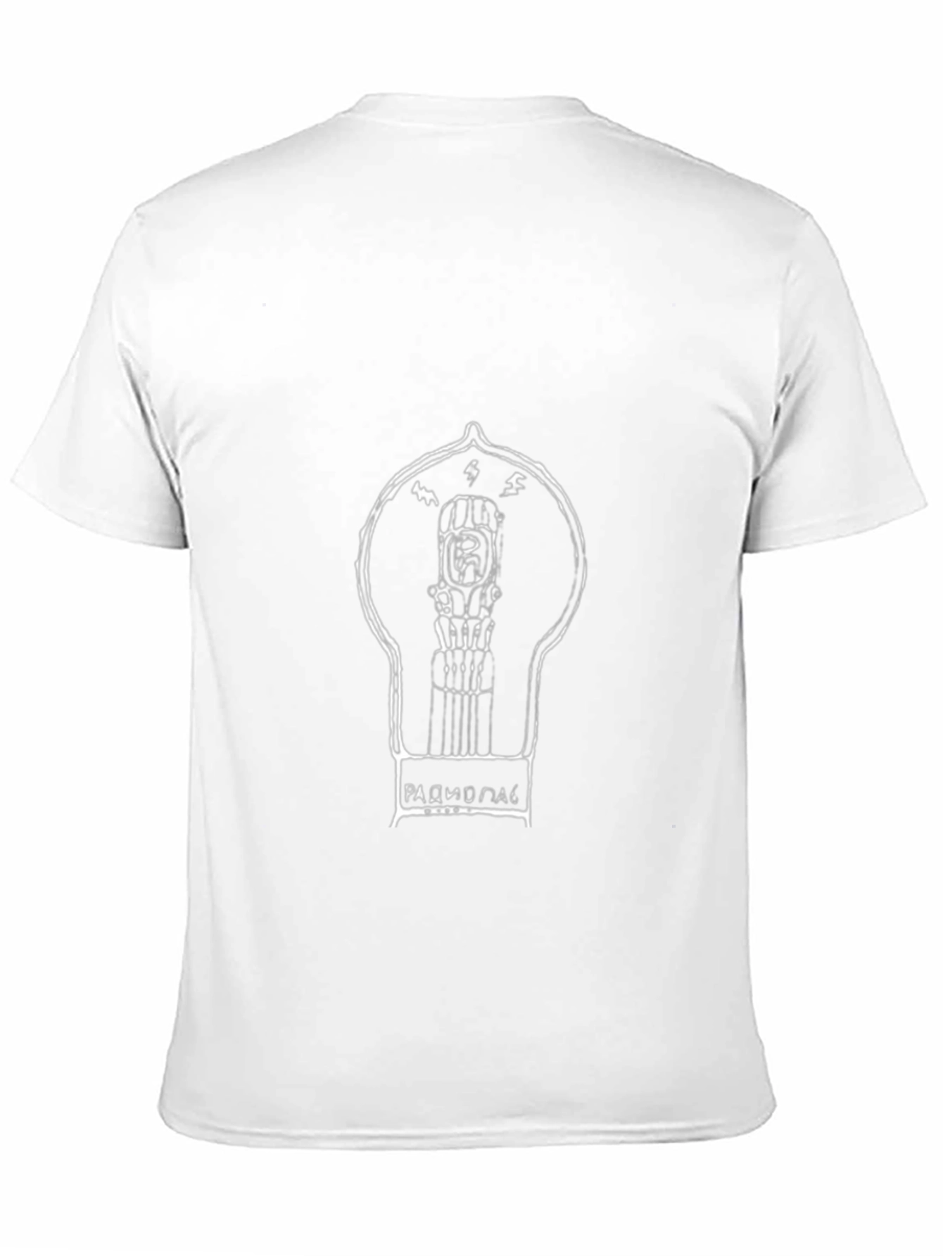 Unique Graphic Tee: Radio Lamp Design