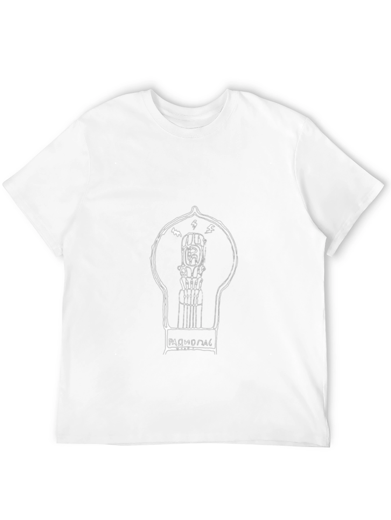 Unique Graphic Tee: Radio Lamp Design