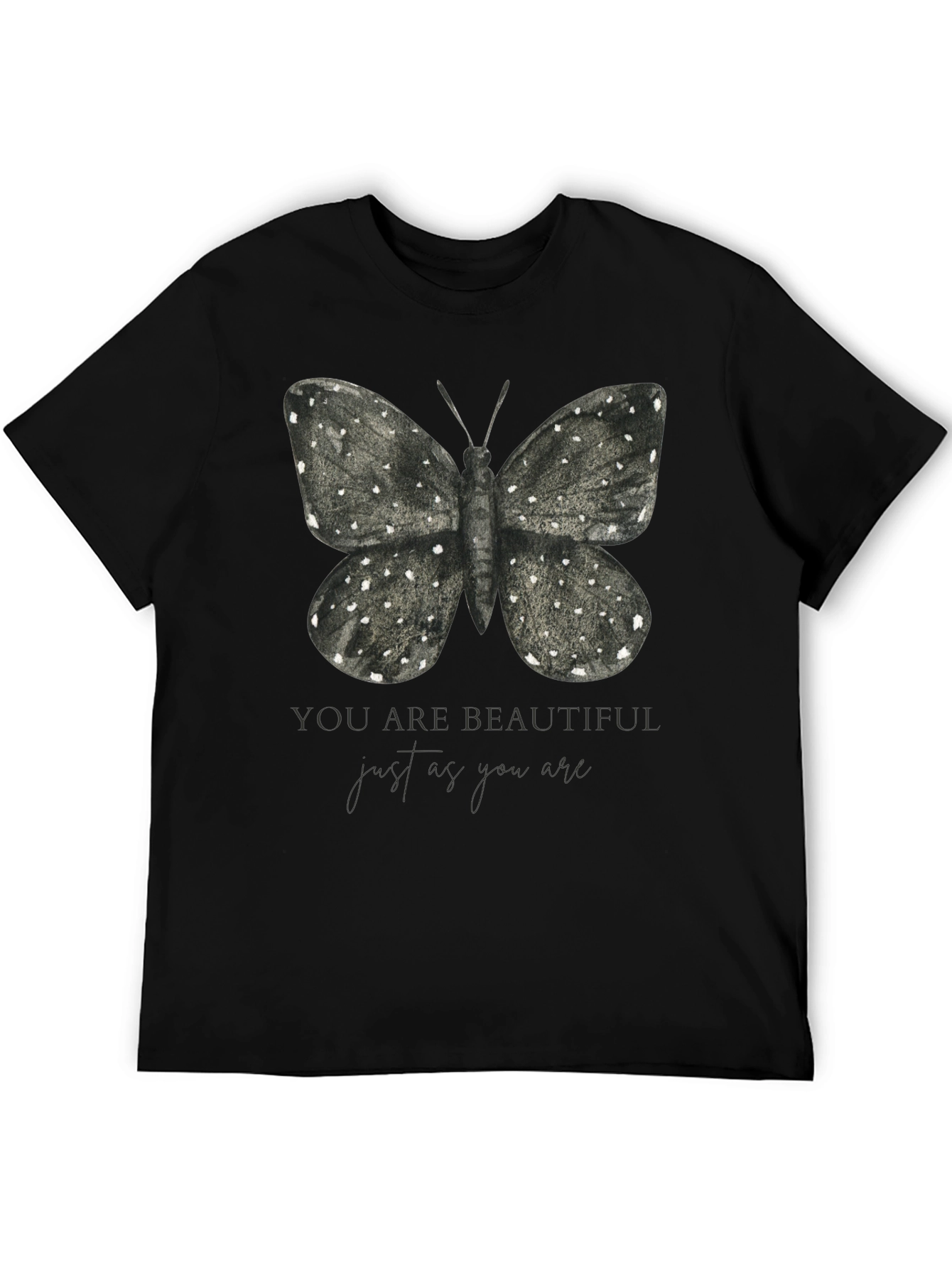 Butterfly Graphic T-Shirt - You Are Beautiful Design