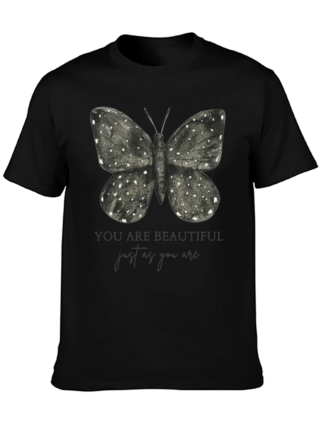 Butterfly Graphic T-Shirt - You Are Beautiful Design