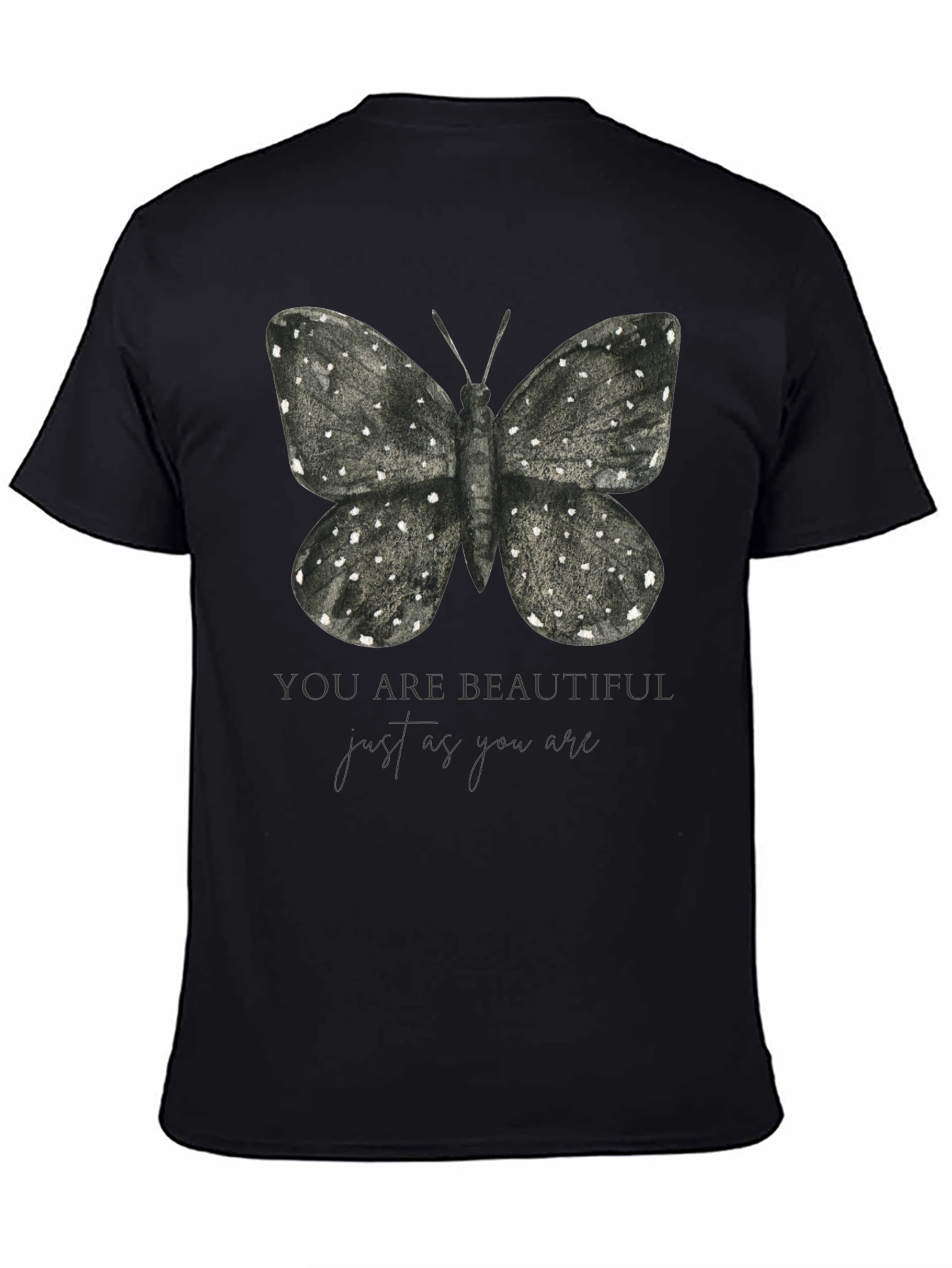 Butterfly Graphic T-Shirt - You Are Beautiful Design