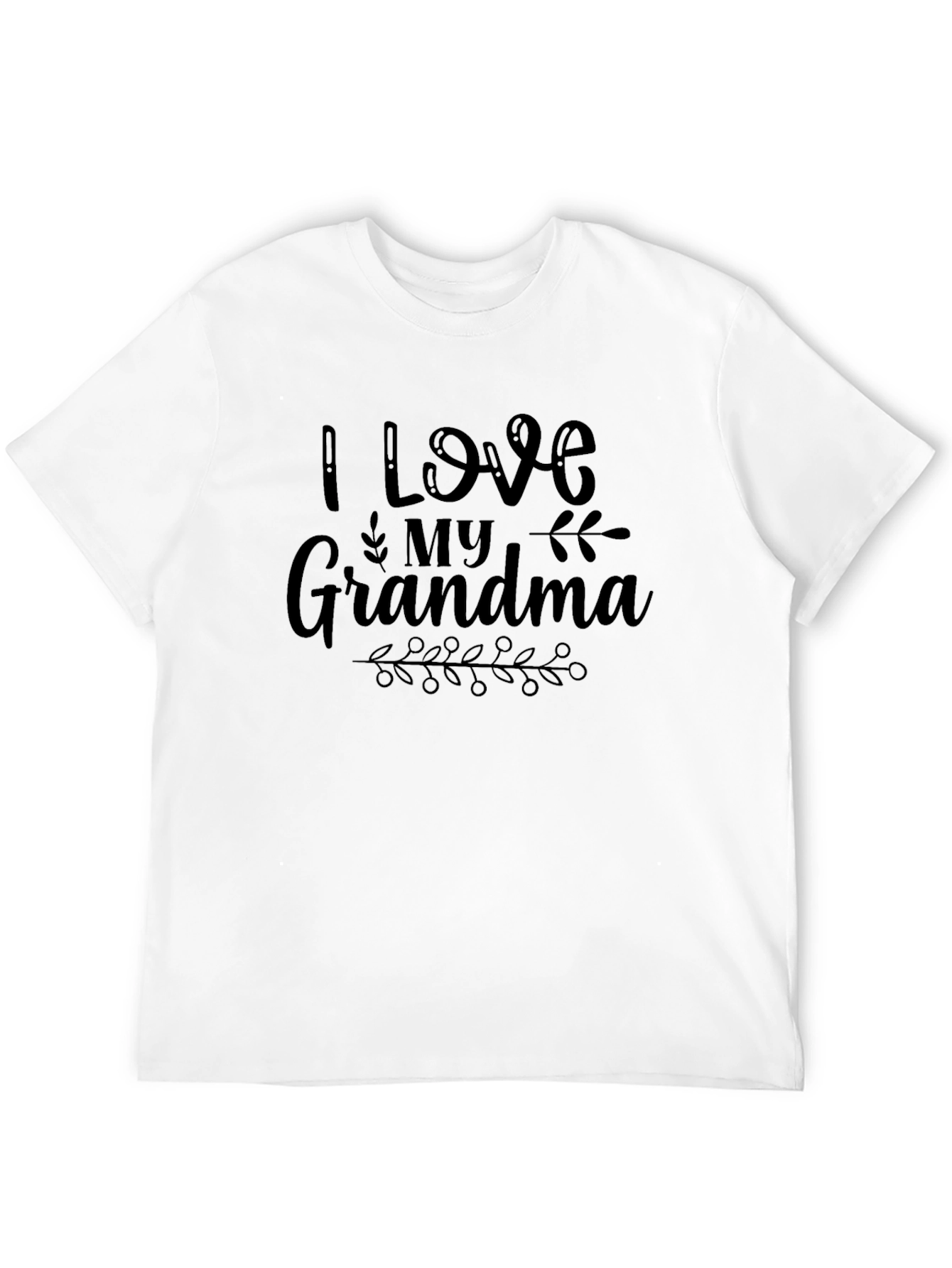 I Love My Grandma Black T-Shirt