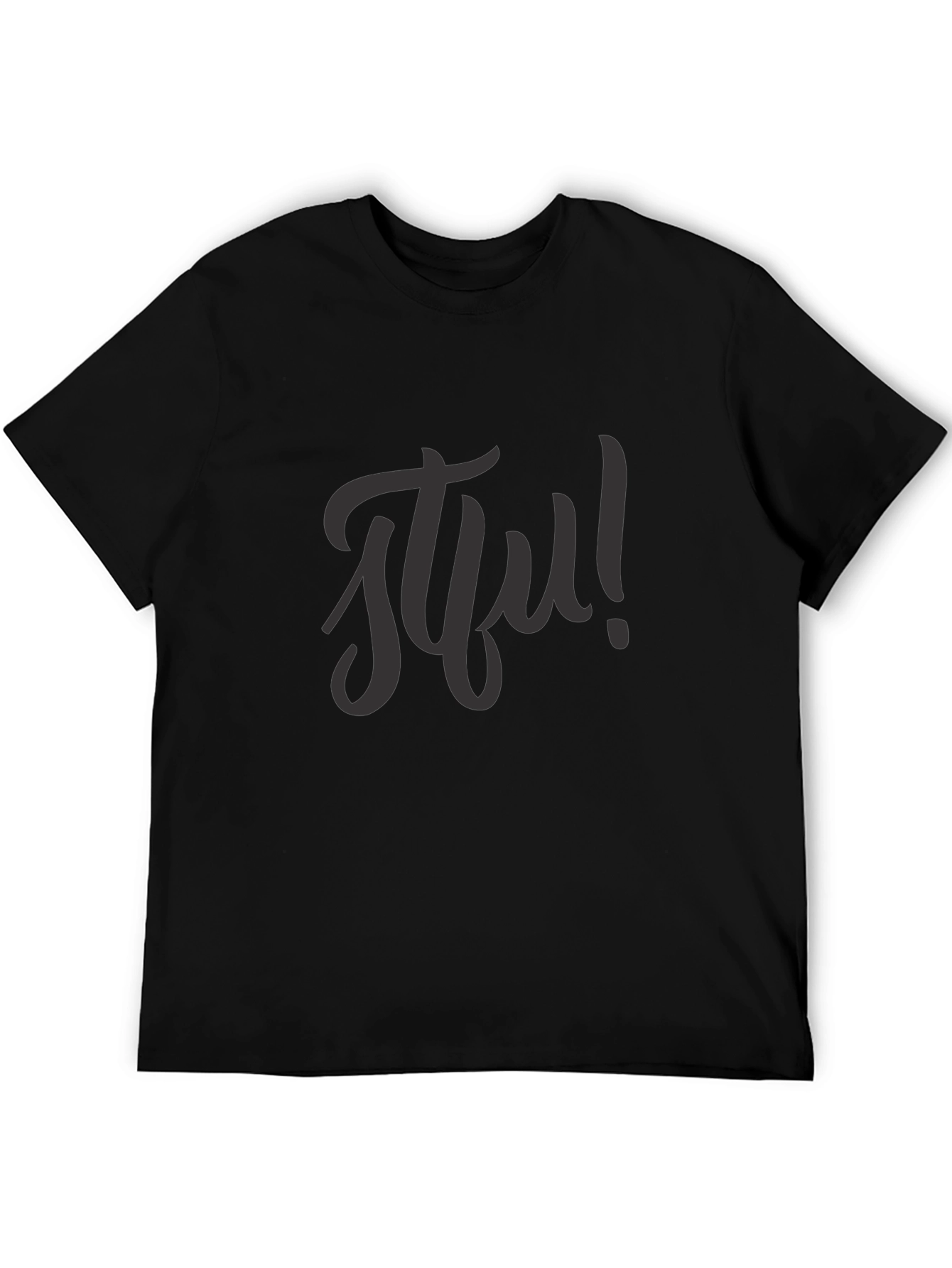 Black STFU Graphic Tee - Casual Style