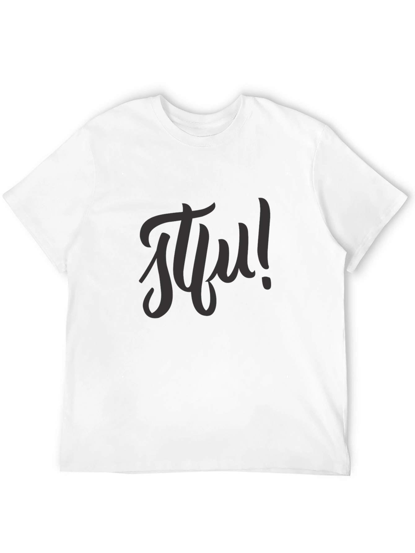 Black STFU Graphic Tee - Casual Style