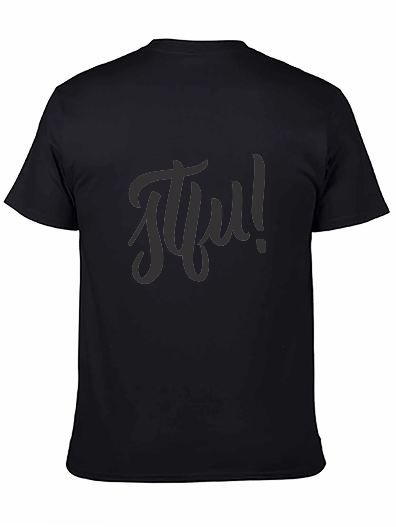 Black STFU Graphic Tee - Casual Style