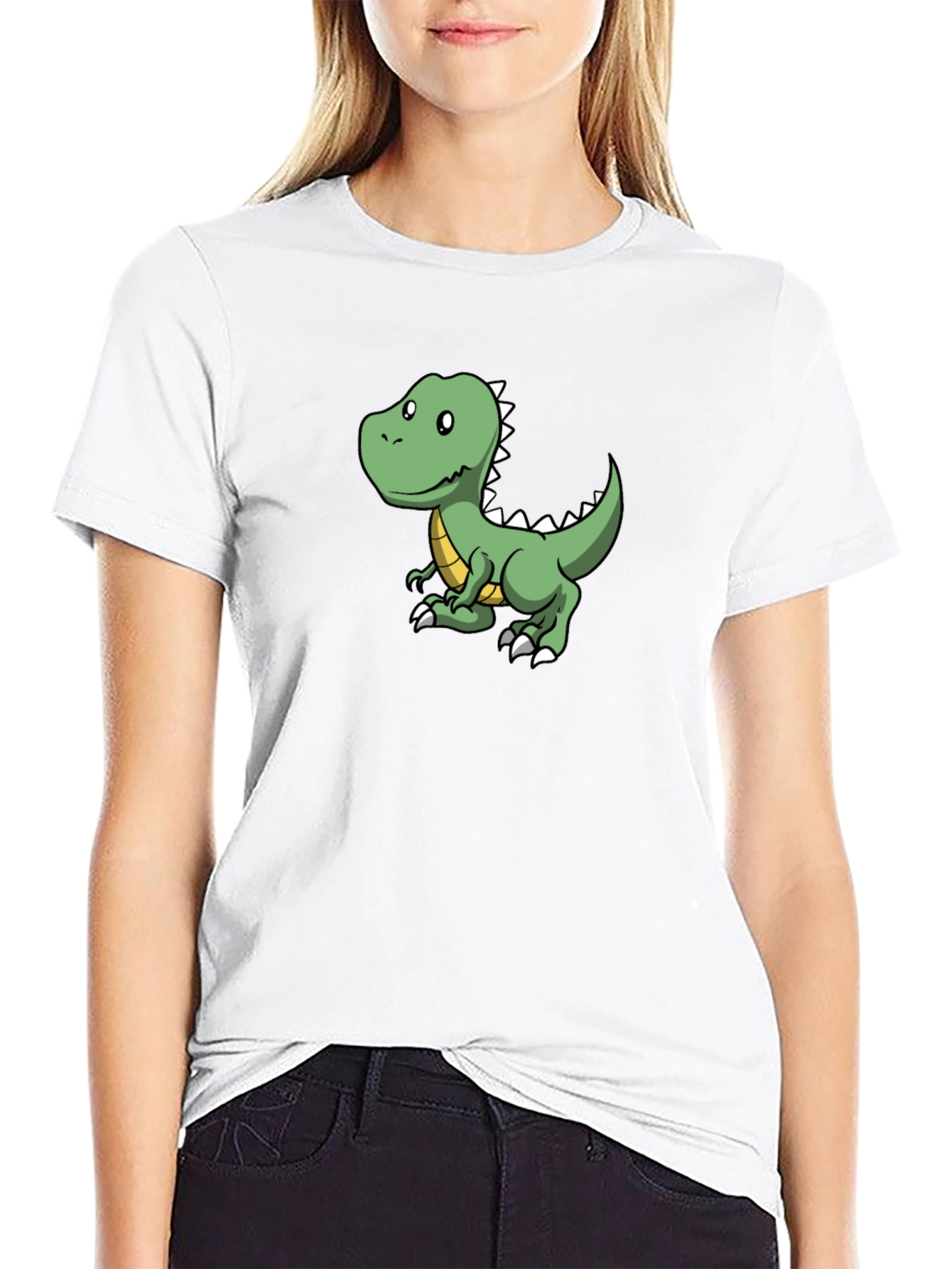 Dino Tee: Cute Cartoon Dinosaur Graphic T-Shirt