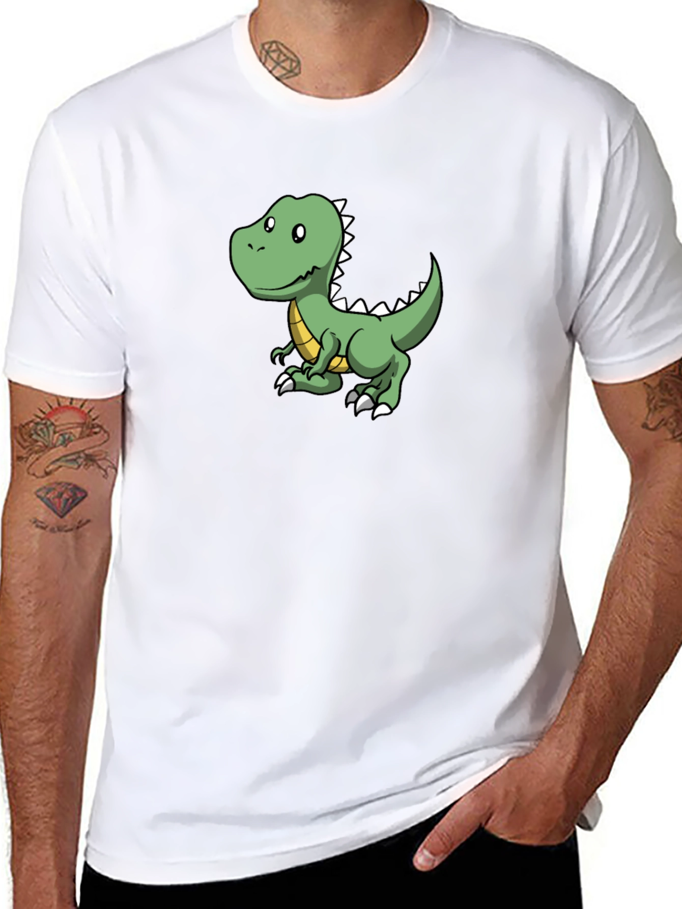 Dino Tee: Cute Cartoon Dinosaur Graphic T-Shirt