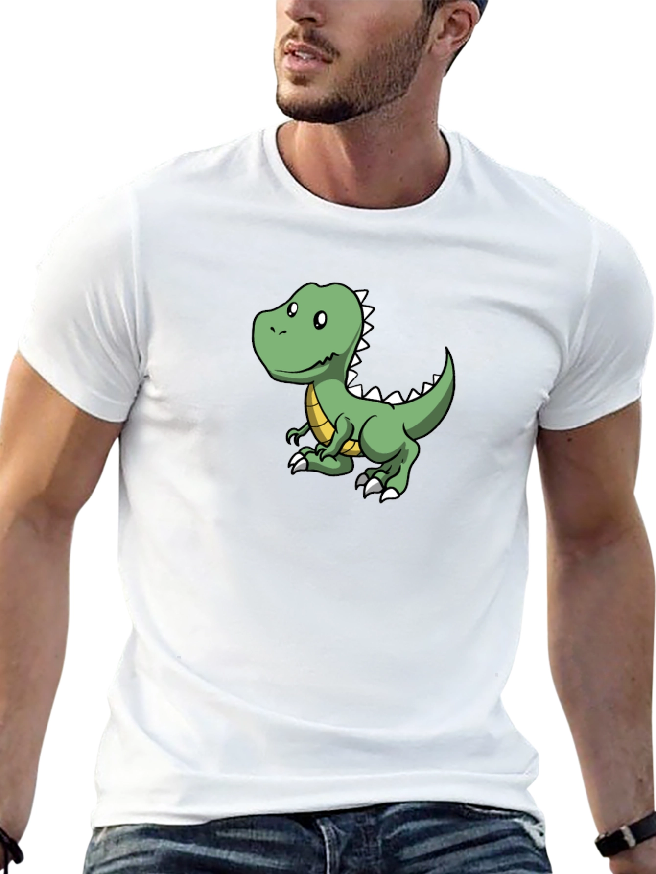 Dino Tee: Cute Cartoon Dinosaur Graphic T-Shirt