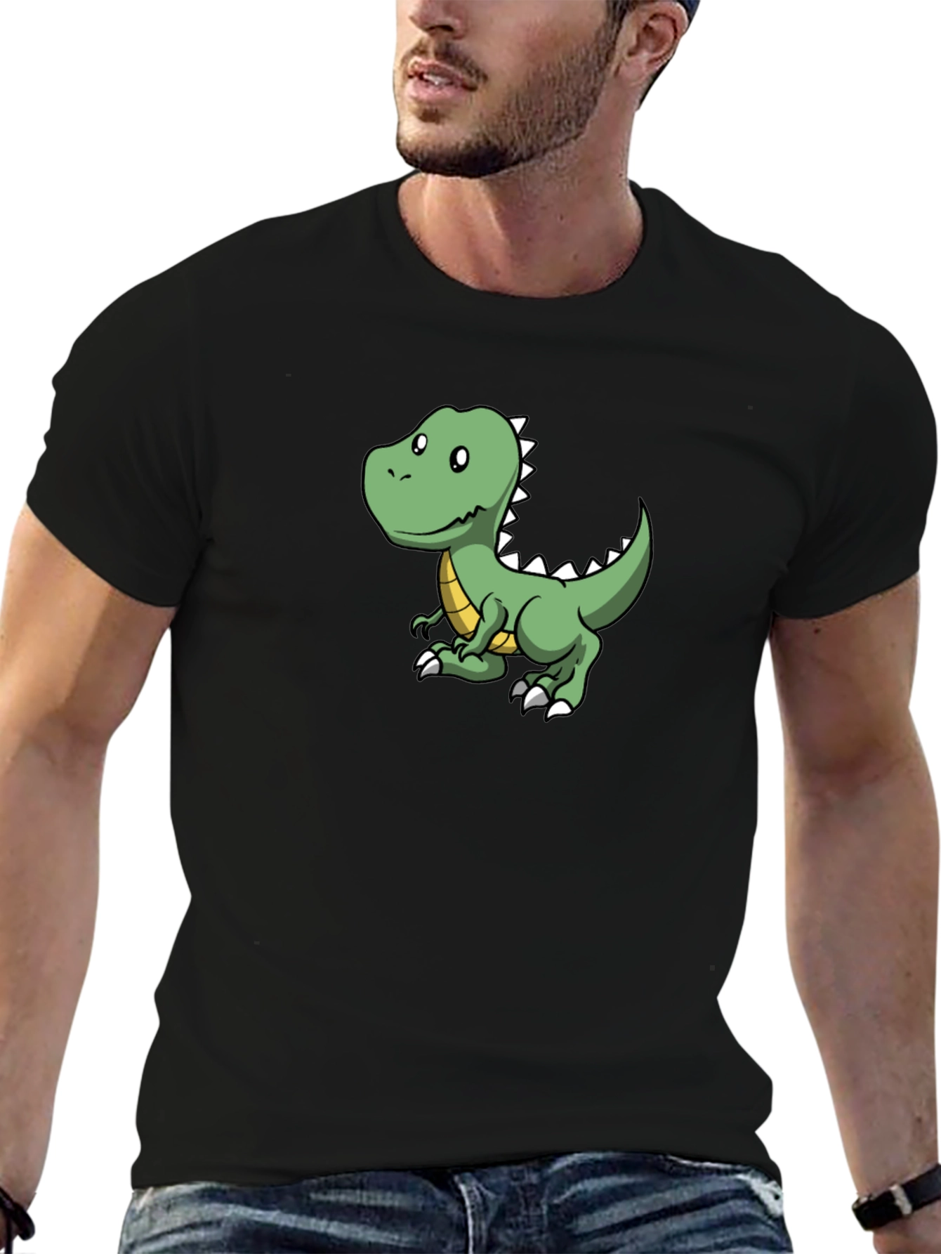 Dino Tee: Cute Cartoon Dinosaur Graphic T-Shirt