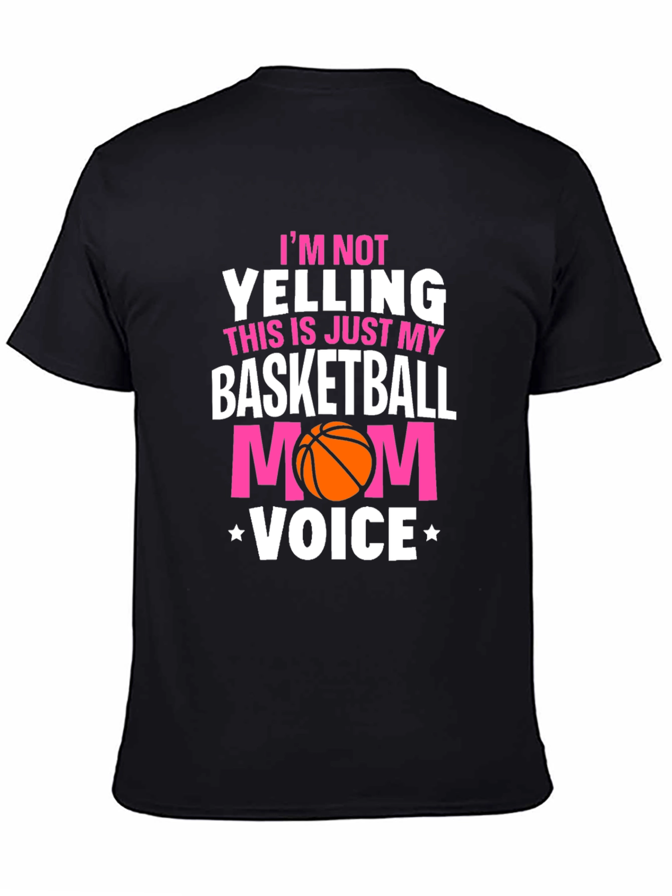 Basketball Mom Voice T-Shirt - Sports Fan Apparel