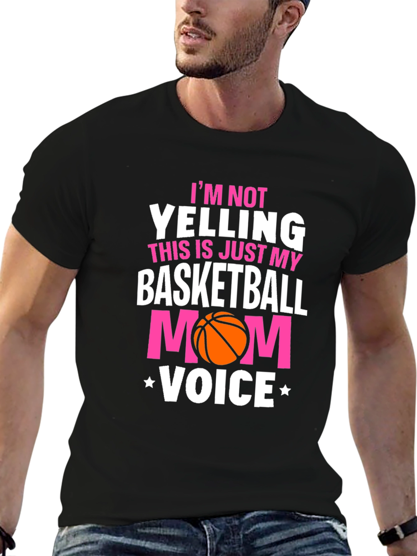 Basketball Mom Voice T-Shirt - Sports Fan Apparel
