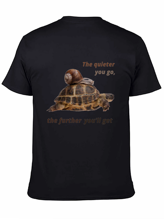 Quiet Turtle & Snail T-Shirt - Slow and Steady Wins!