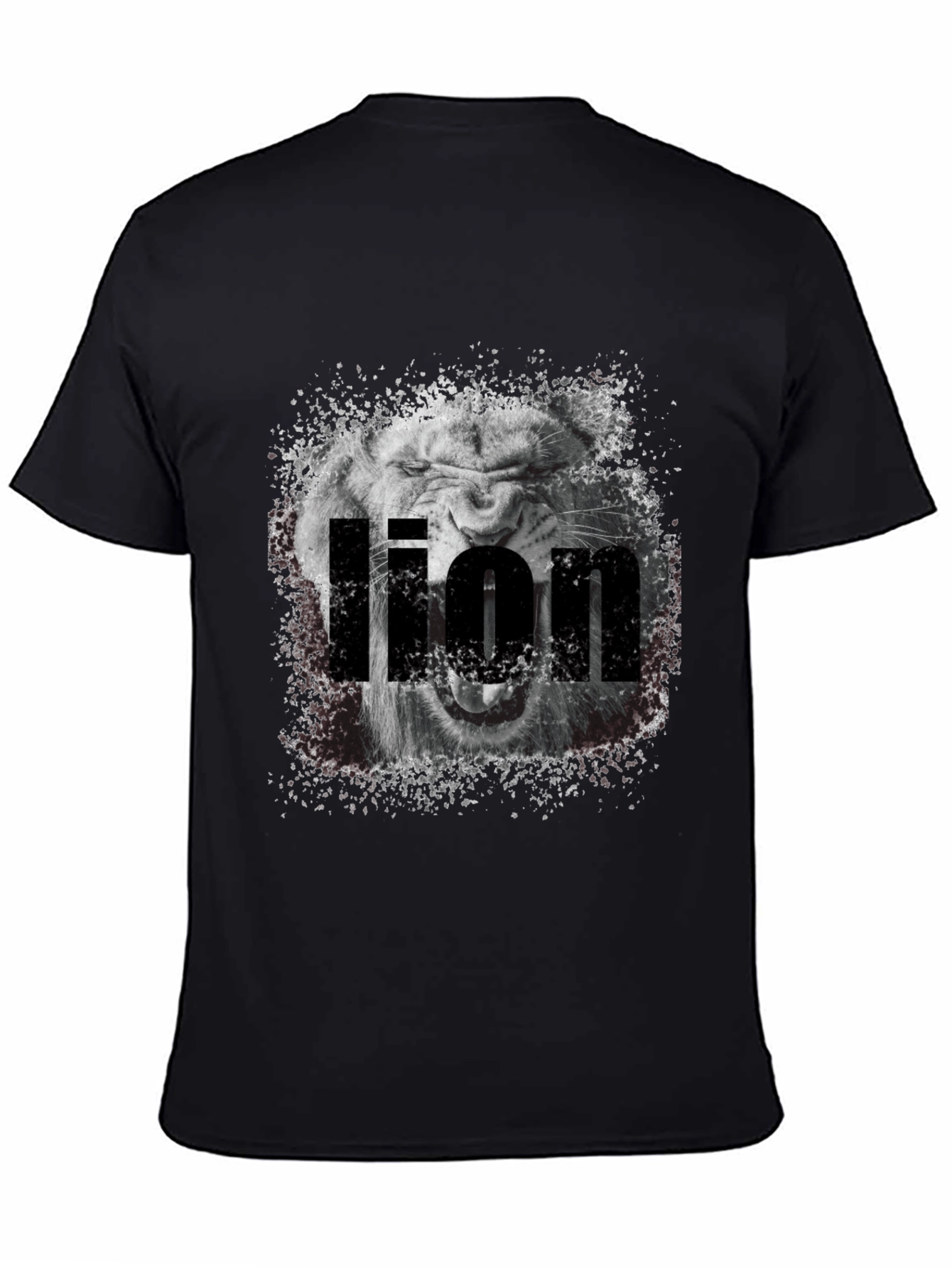 Lion Graphic Tee - Black